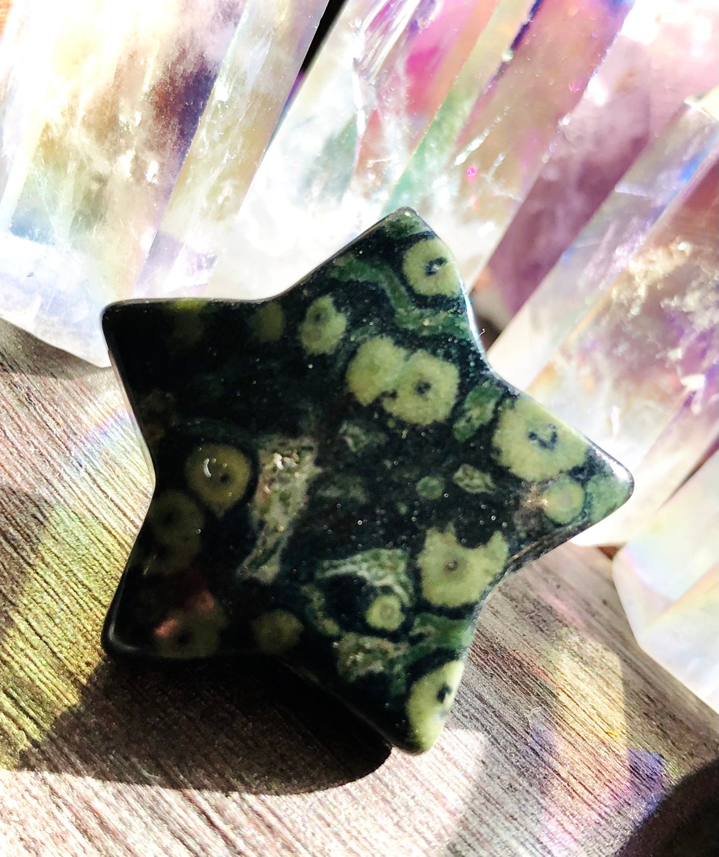 Kambaba jasper altar star
