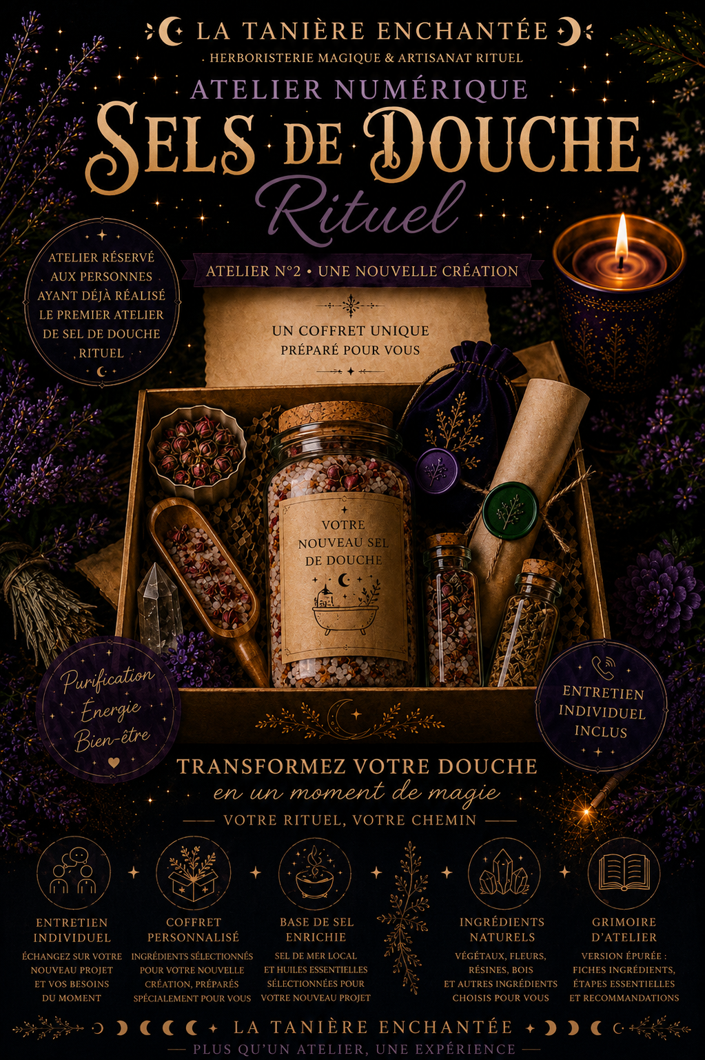 Atelier Sels de douche Rituel confirmé Niveau 2