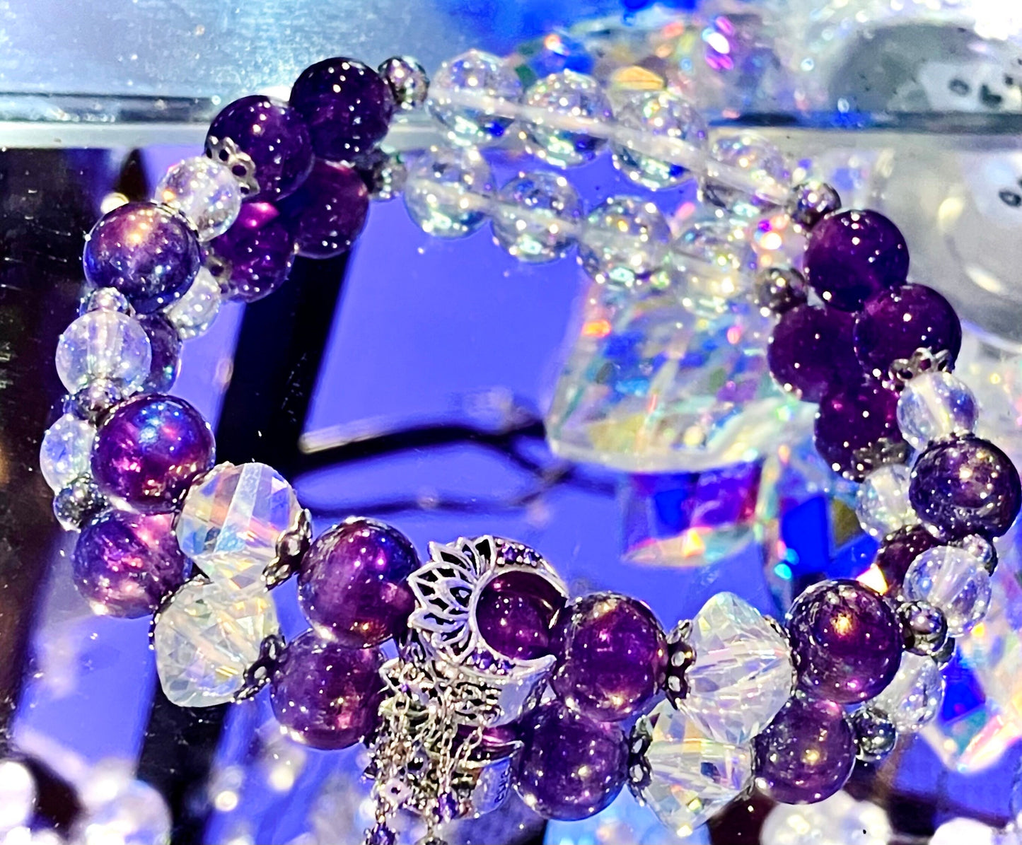 Amethyst purification and soothing bracelet