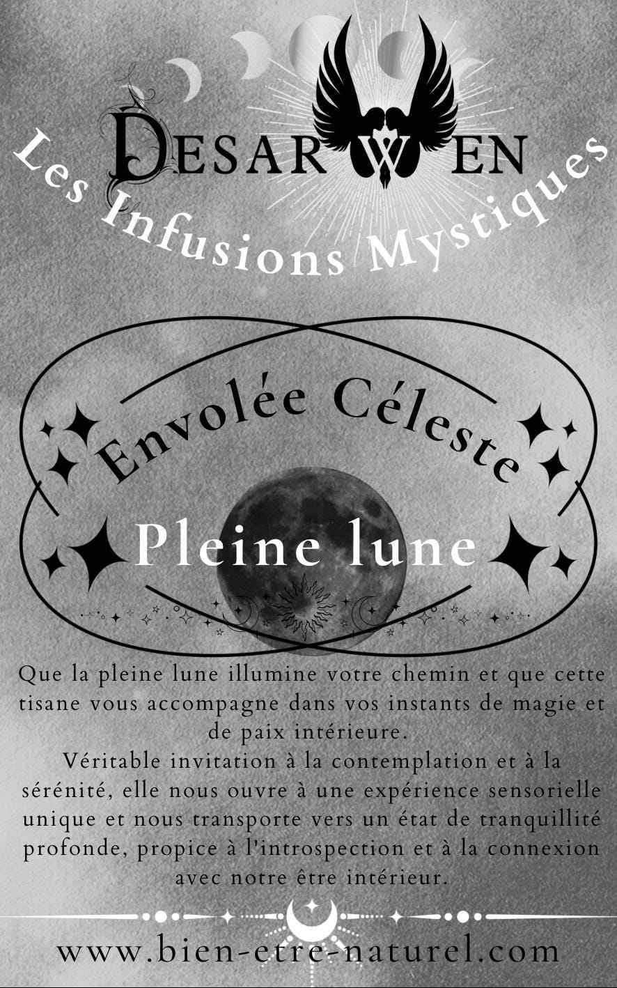 Sacred feminine full moon esbat ritual infusion