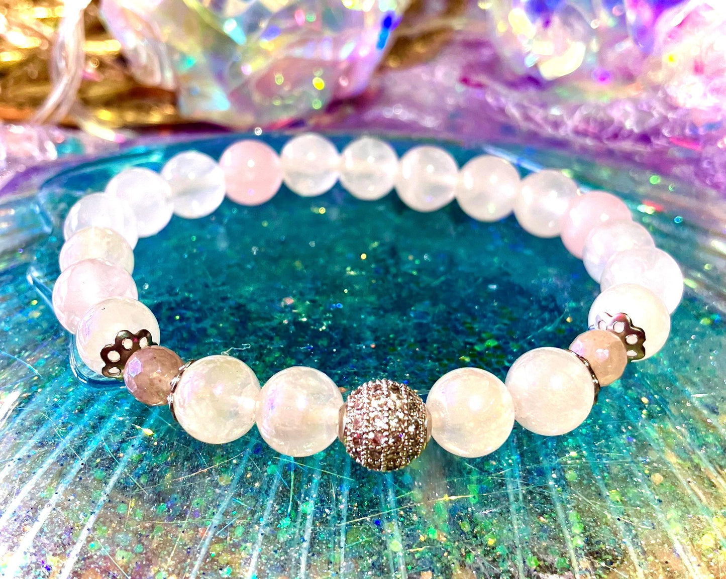 Soothing light stone bracelet