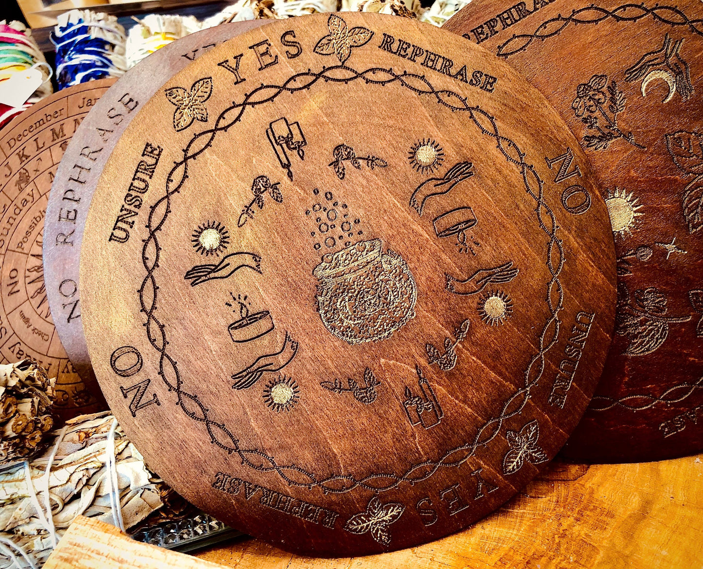 Wiccan pendulum board