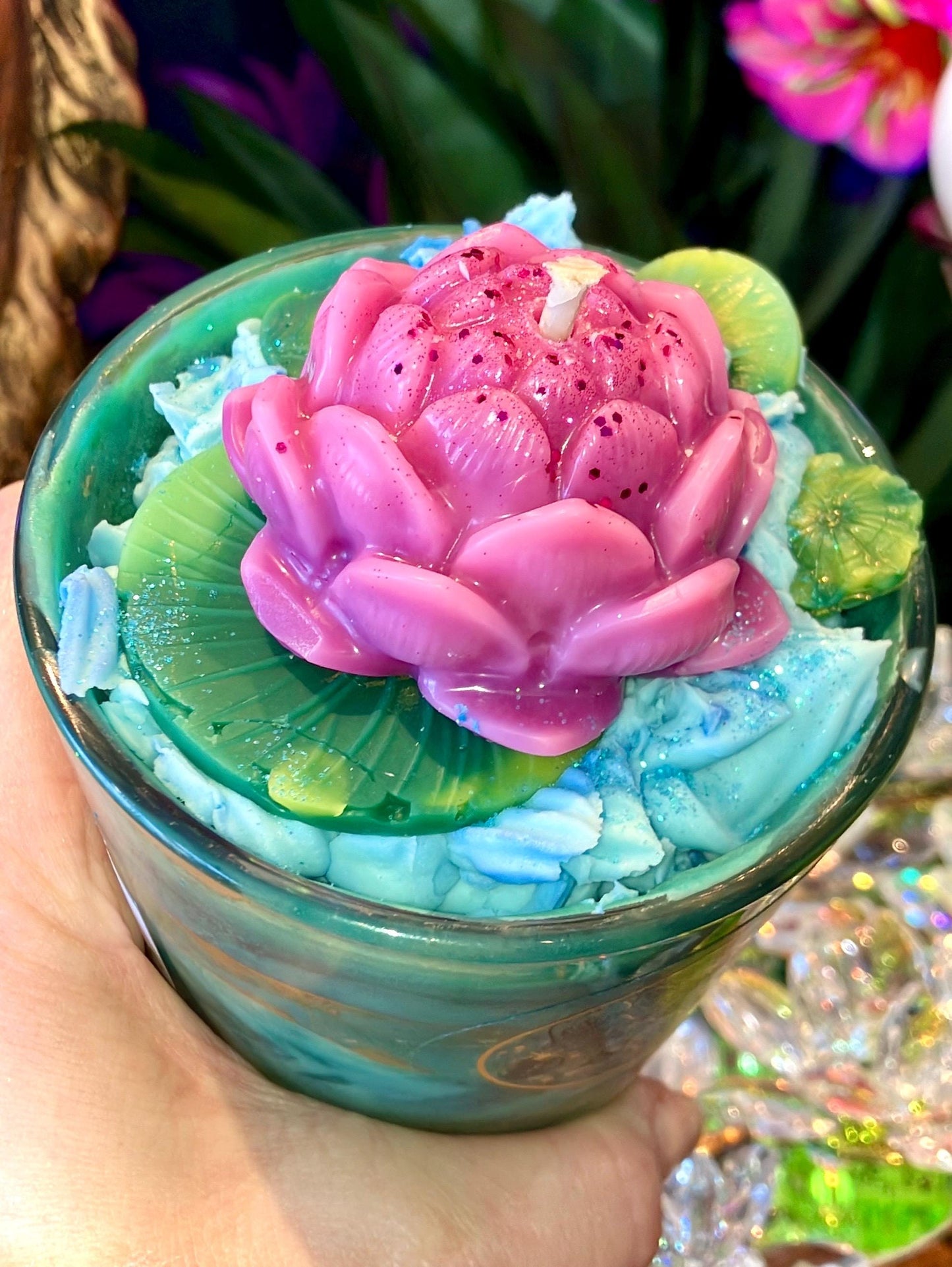 Nymphea candle, aquatic floral scent, size M