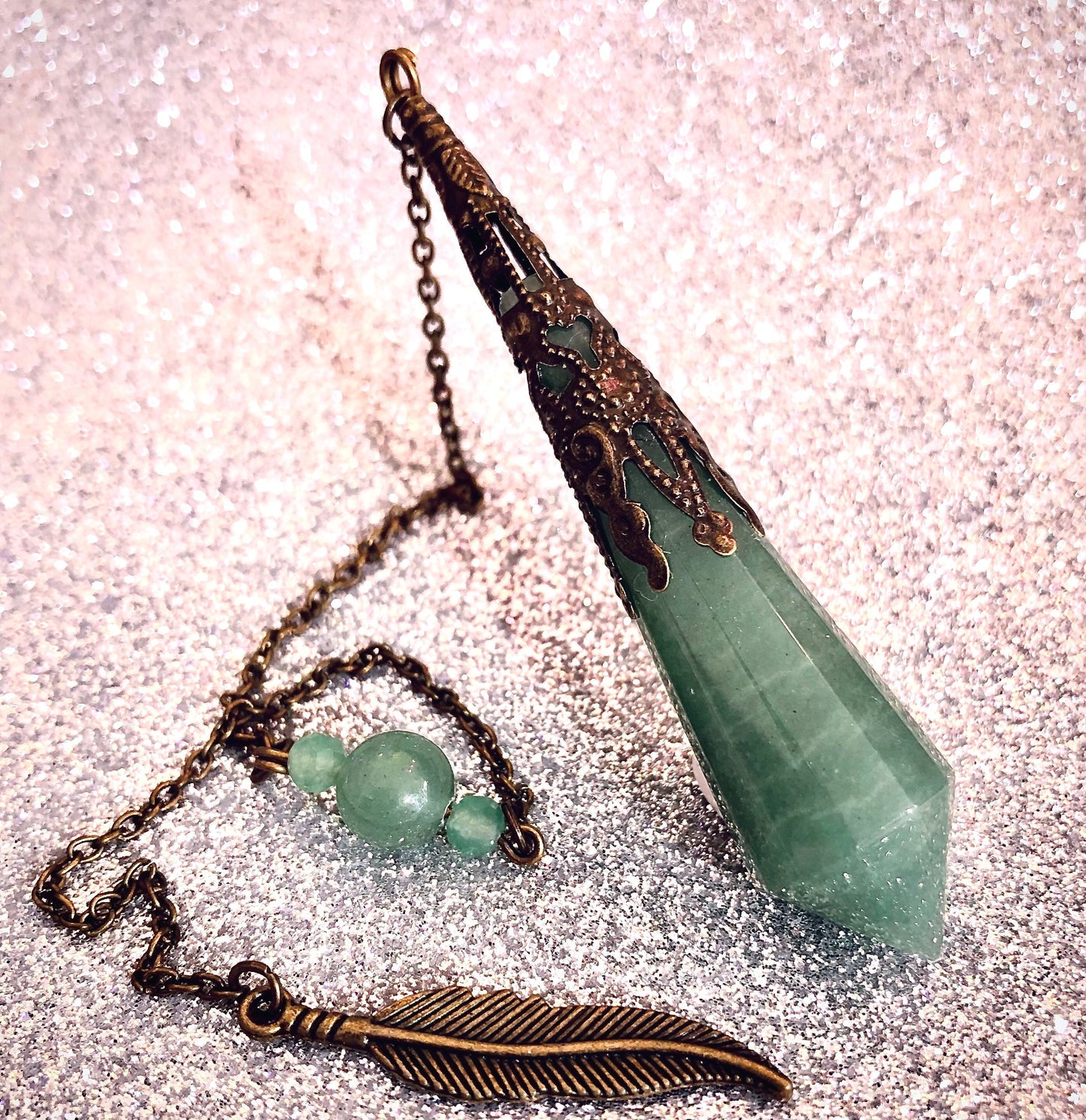 Green aventurine pendulum