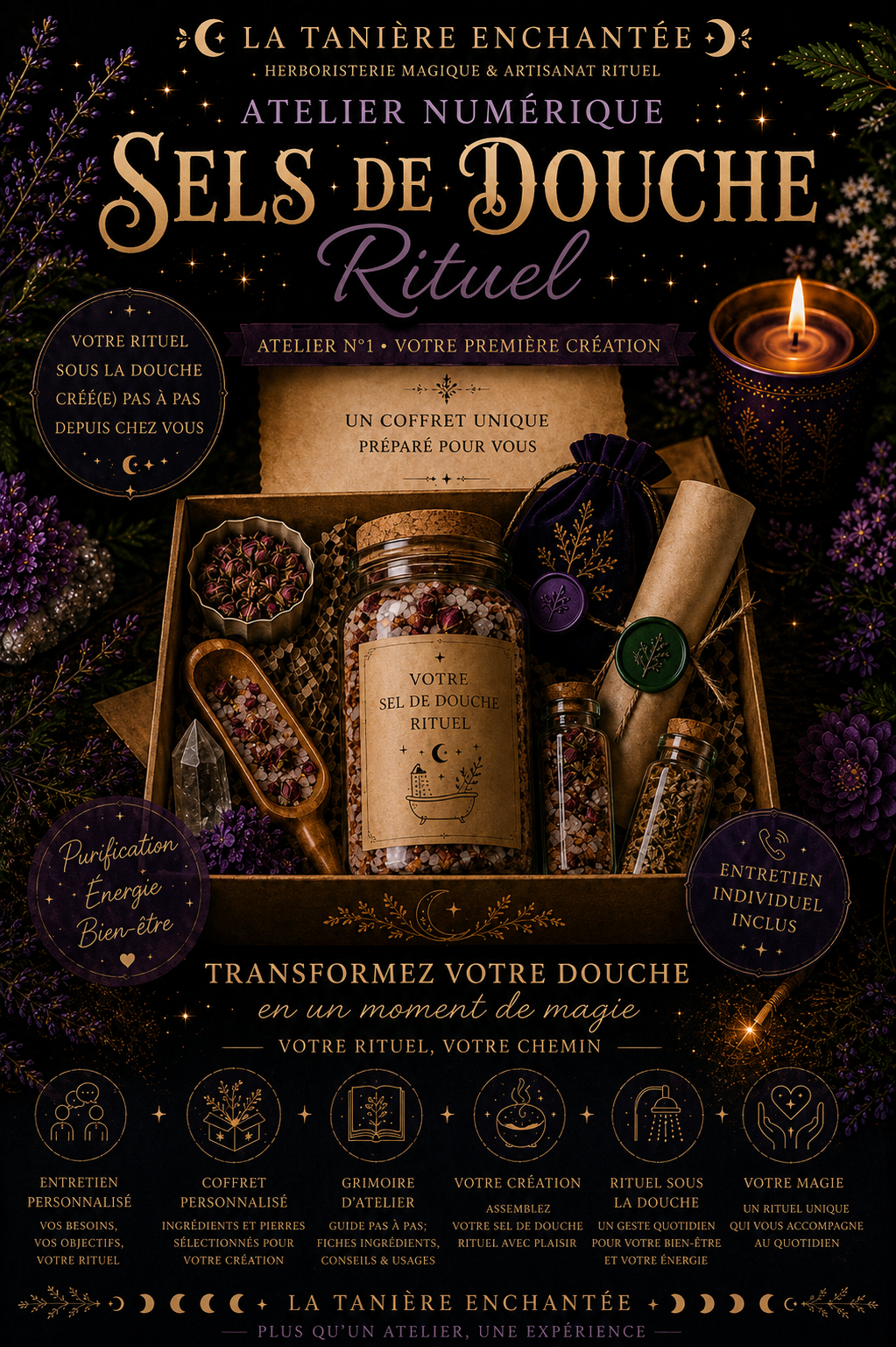 Atelier Sels de douche Rituel Initiation Niveau 1