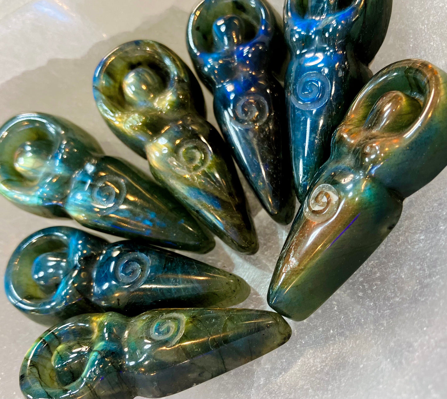 Gaia Labradorite Altar Statue
