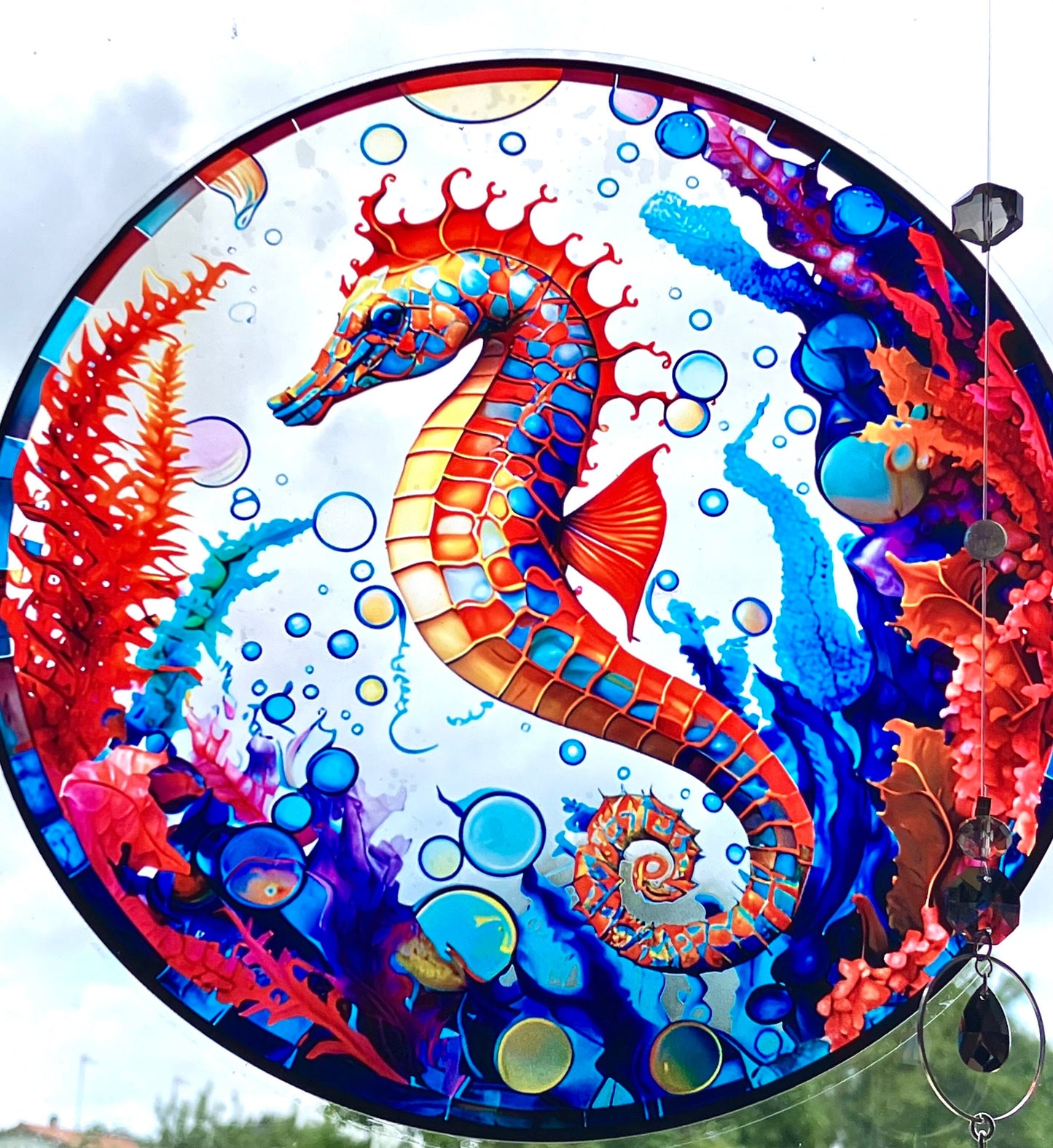 electrostatic sticker mermaid turtle seahorse octopus