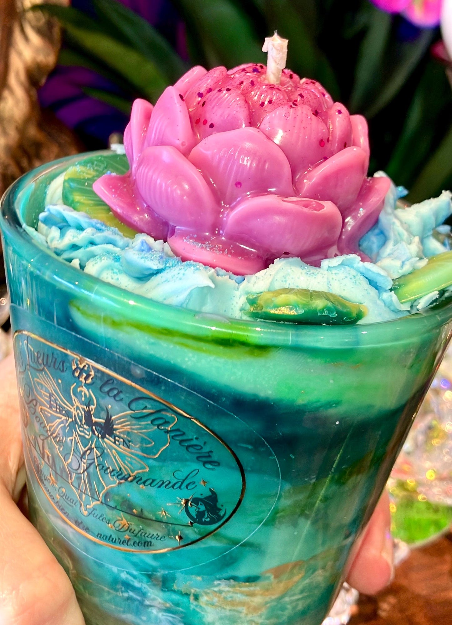 Nymphea candle, aquatic floral scent, size M