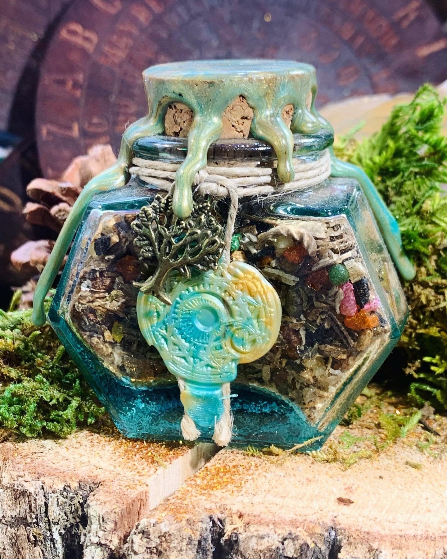 bottle of ritual incense