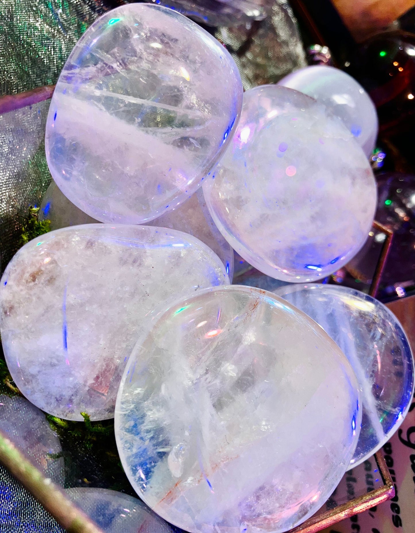 Angel aura crystal pebble