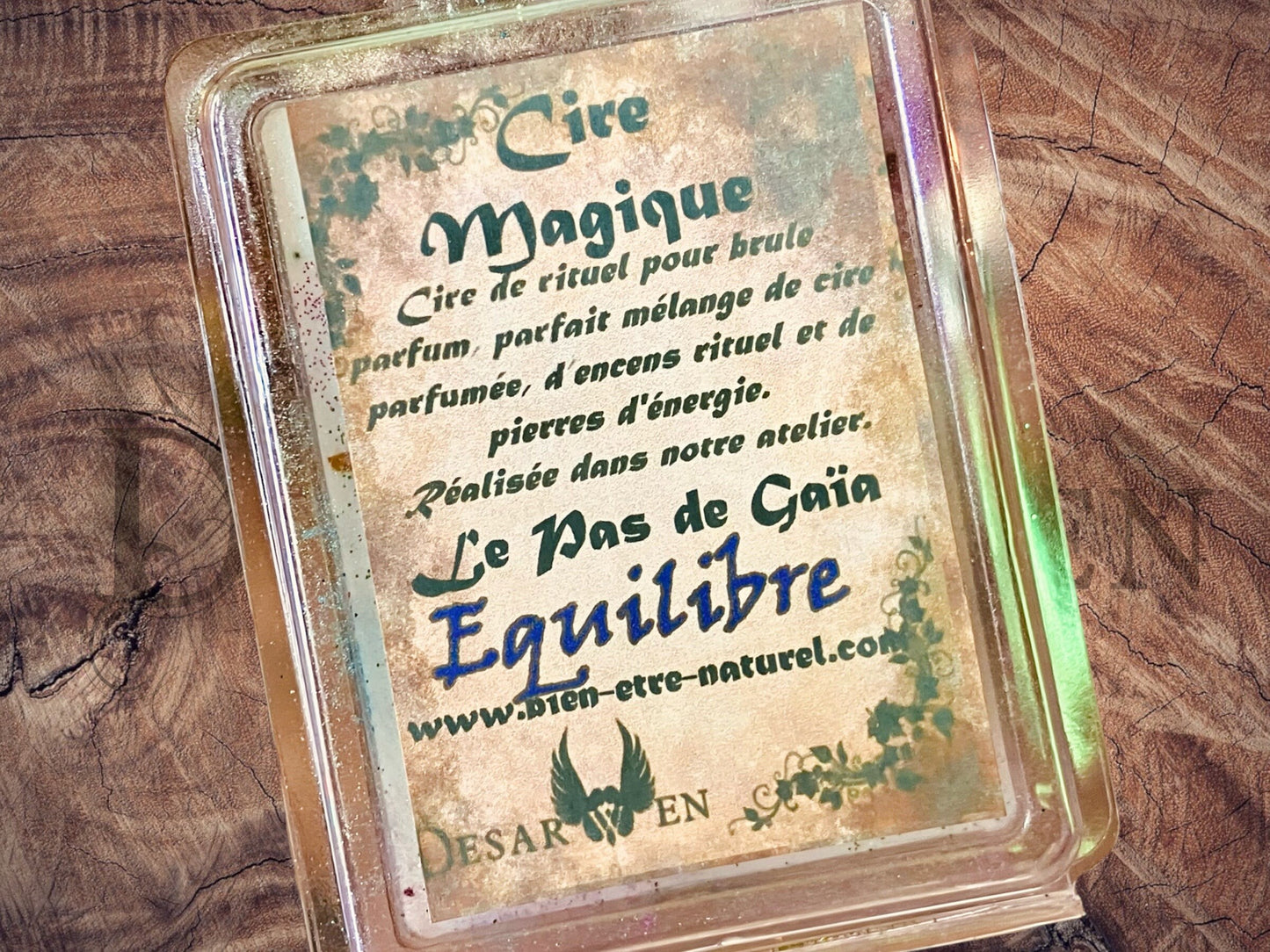 Ritual wax Tablet format for magic ritual perfume burner
