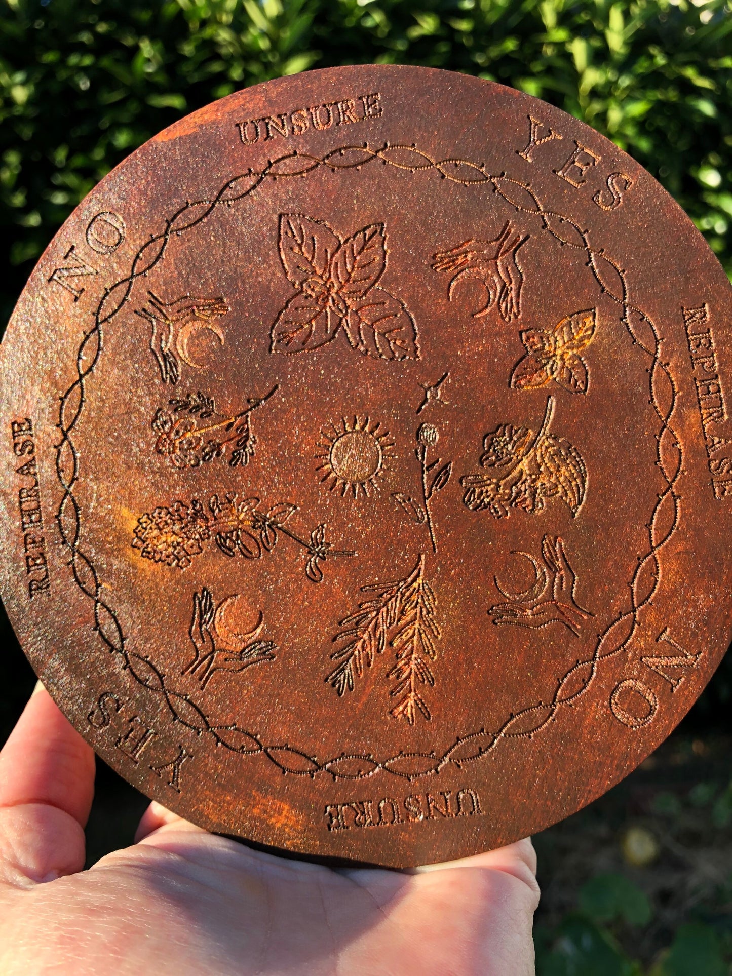 Wiccan pendulum board