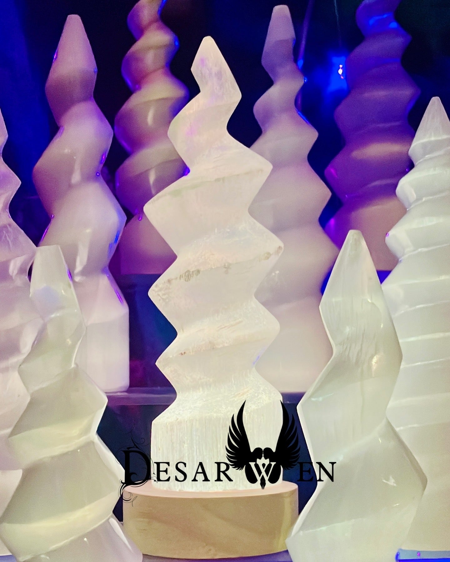 Unicorn Horn Selenite Spiral