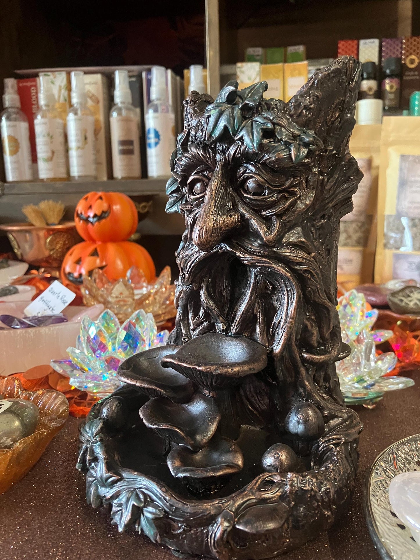 Nature spirit backflow incense burner