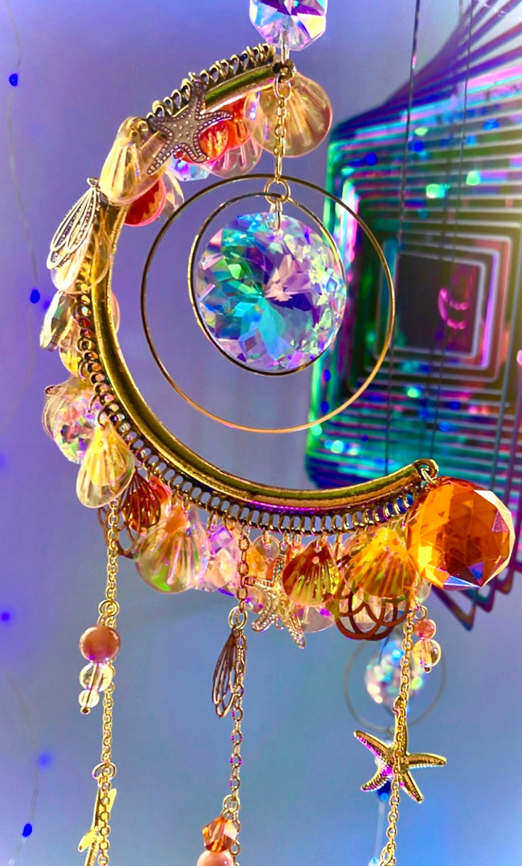 Rainbow half moon calming purity