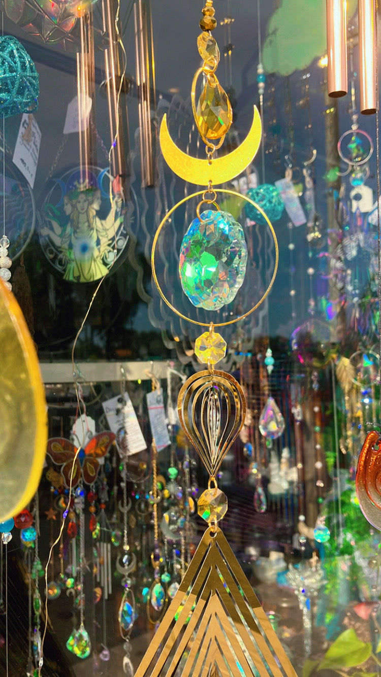 Regenbogen Großer Hypnotischer Kristall Aura Rosenquarz Amethyst