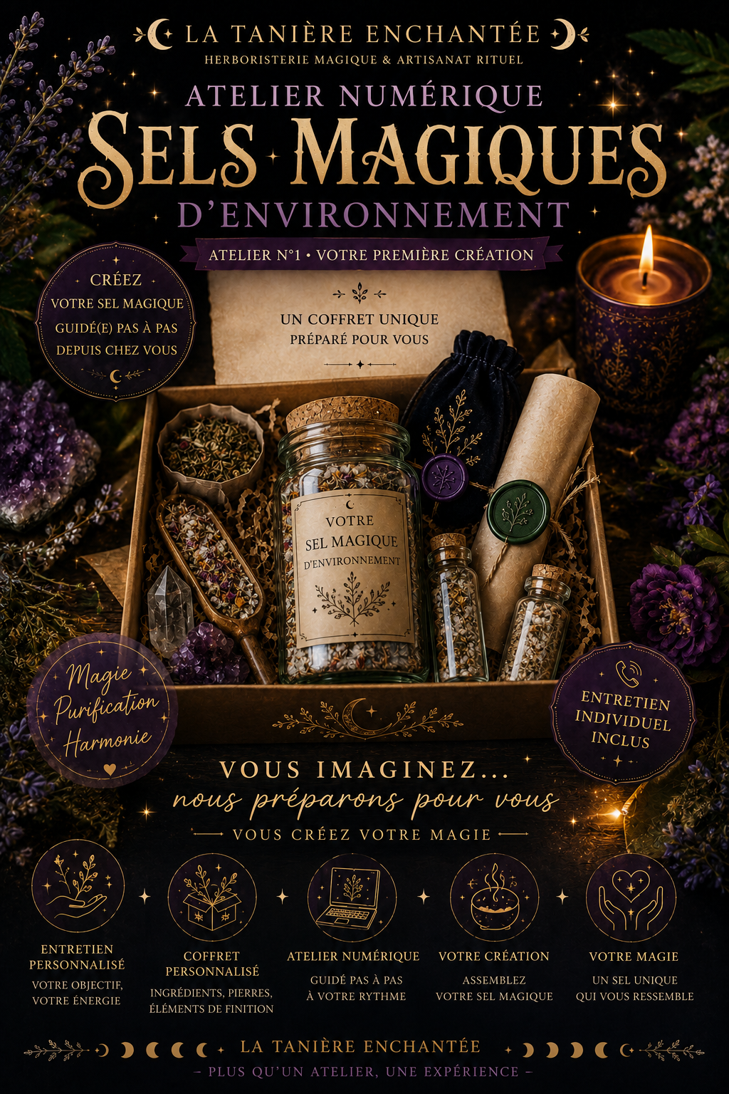 Atelier Sels magiques Initiation Niveau 1