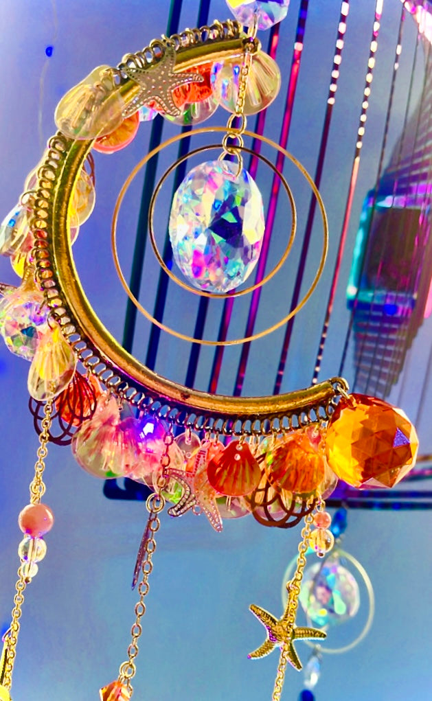 Rainbow half moon calming purity