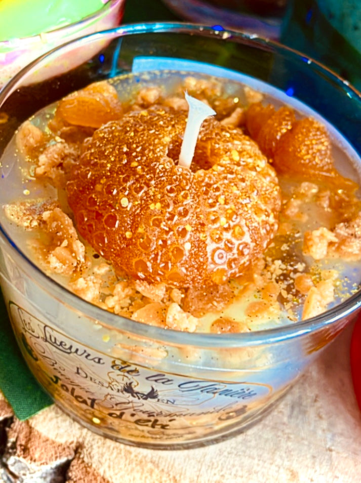 Bougie soleil d’été caramel monoi taille S