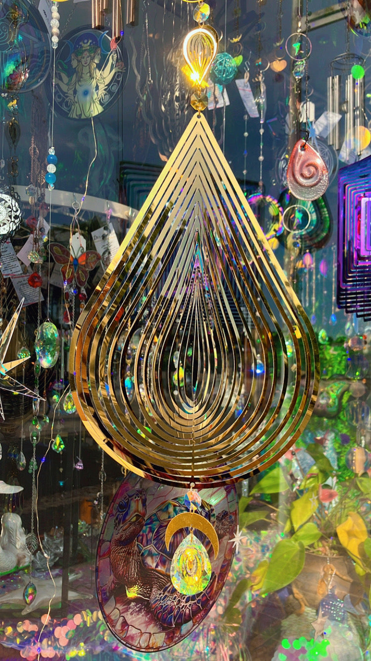 Regenbogen Großer Hypnotischer Kristall Aura Rosenquarz Amethyst