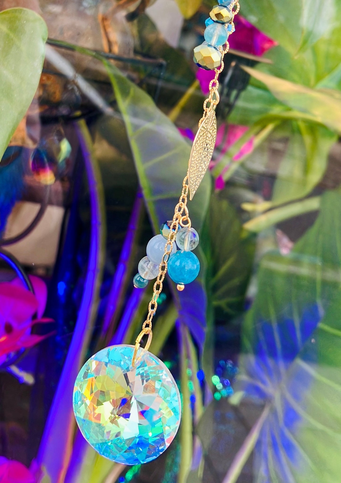 arc en ciel papillon apatite bleue anti stress