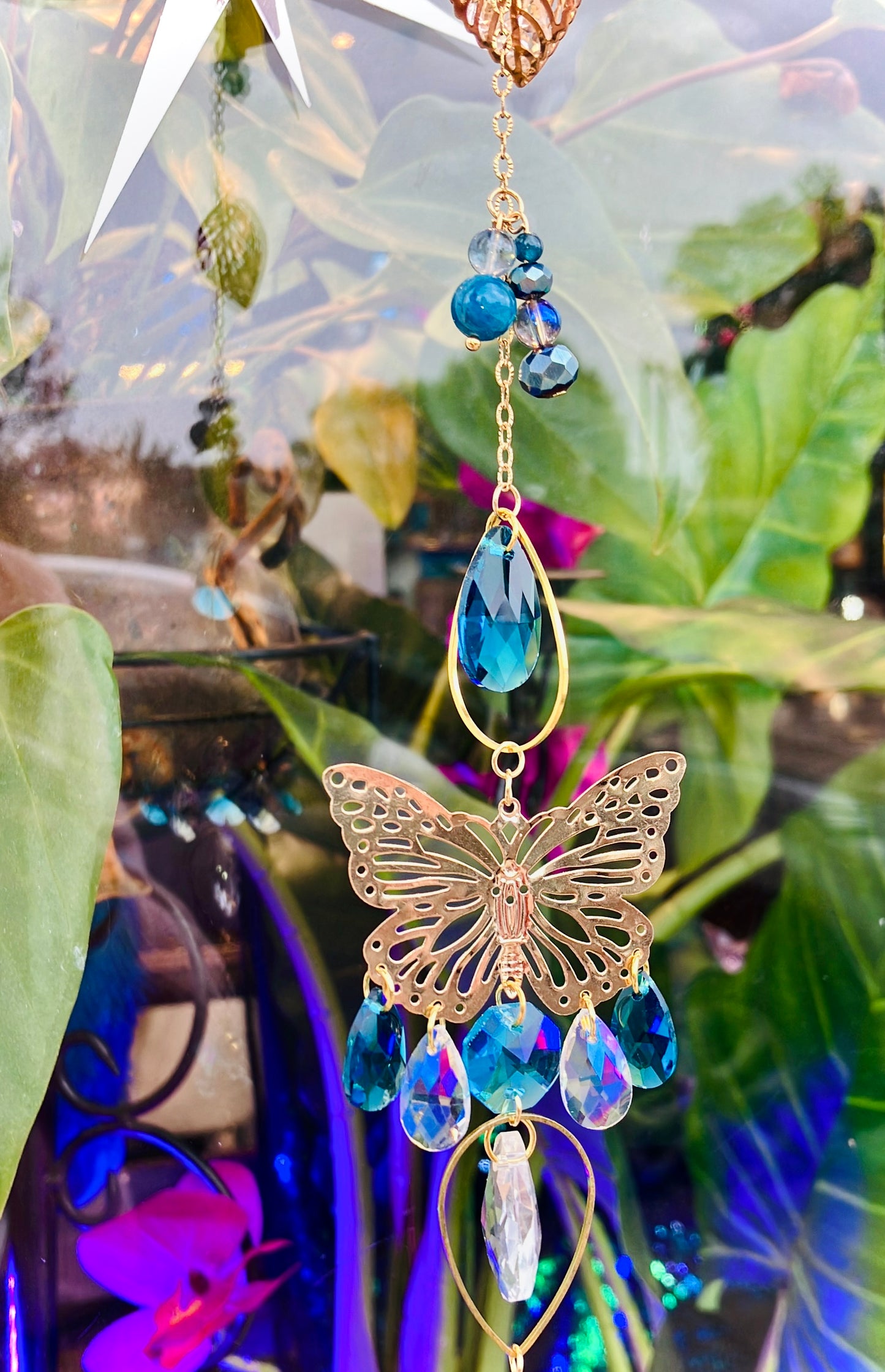 arc en ciel papillon apatite bleue anti stress