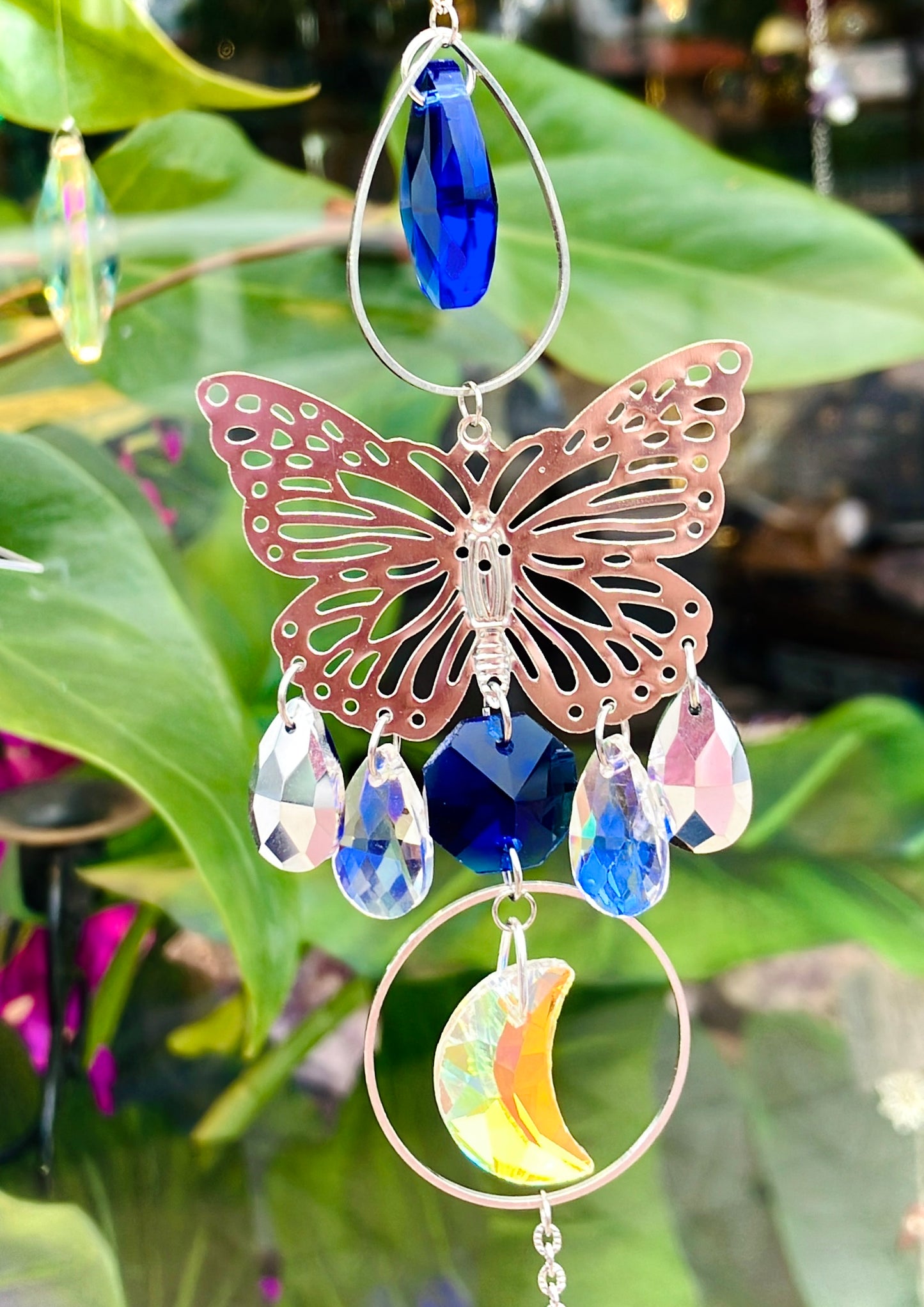 Regenbogen Schmetterling Lapislazuli Anti-Stress