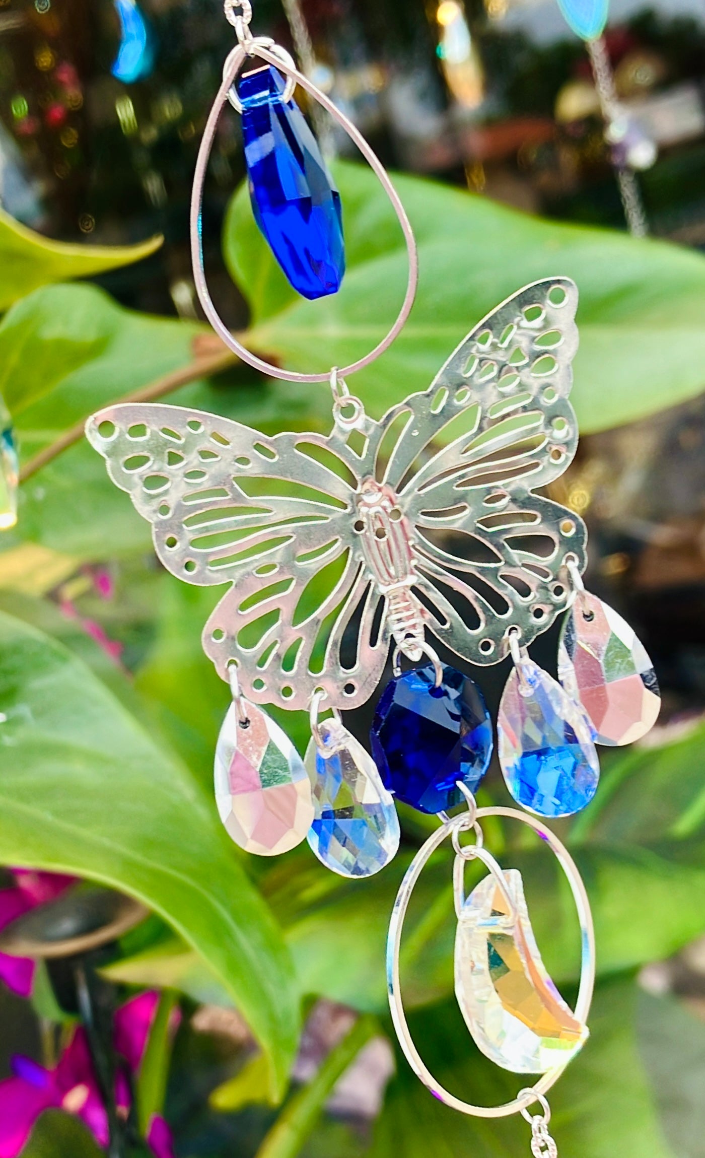 Regenbogen Schmetterling Lapislazuli Anti-Stress