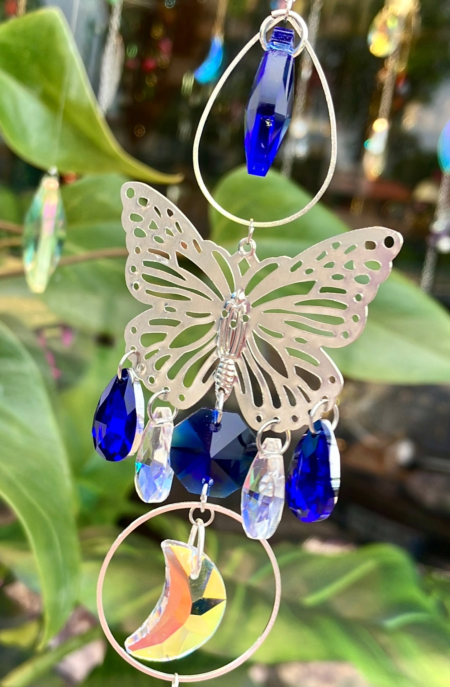 Regenbogen Schmetterling Lapislazuli Anti-Stress