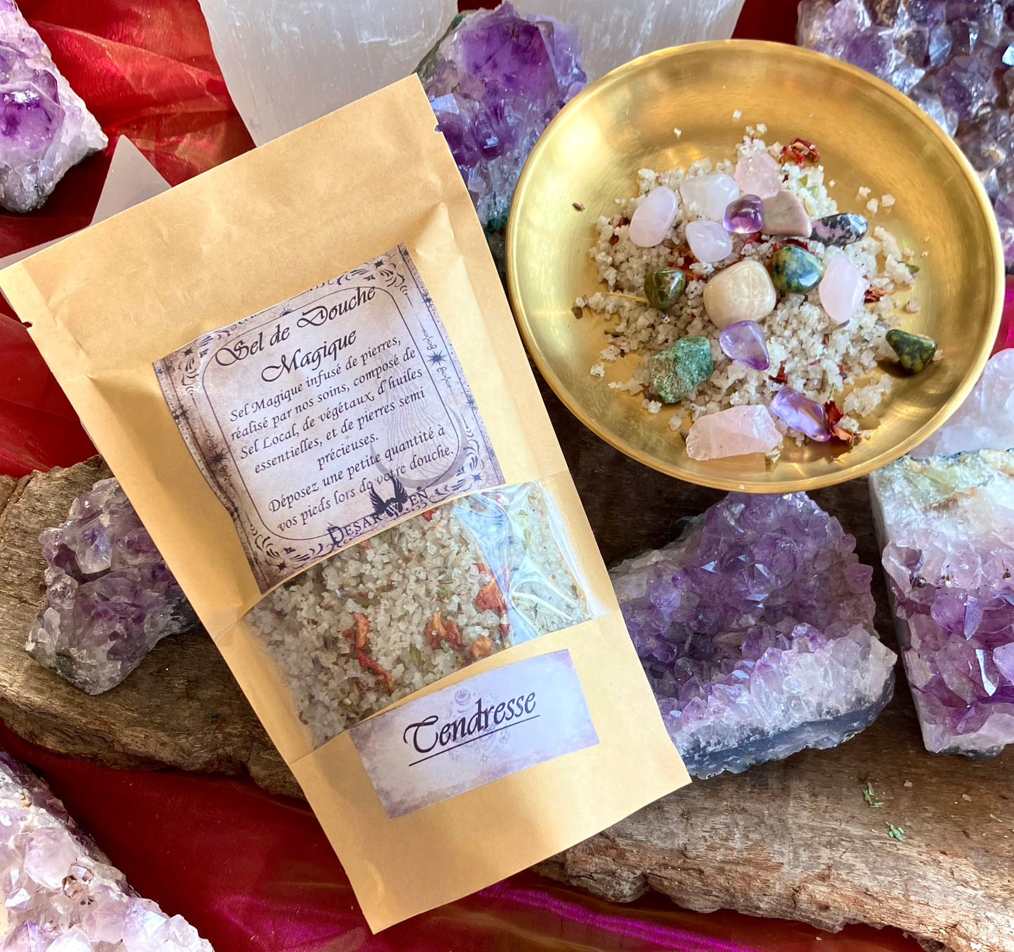 Magic salts ritual shower tenderness soothing