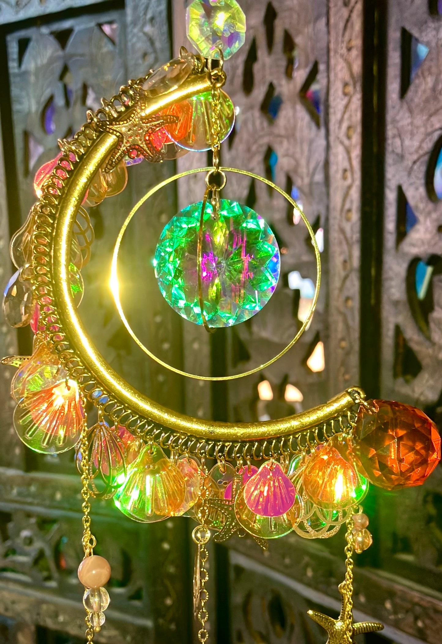 Rainbow half moon calming purity