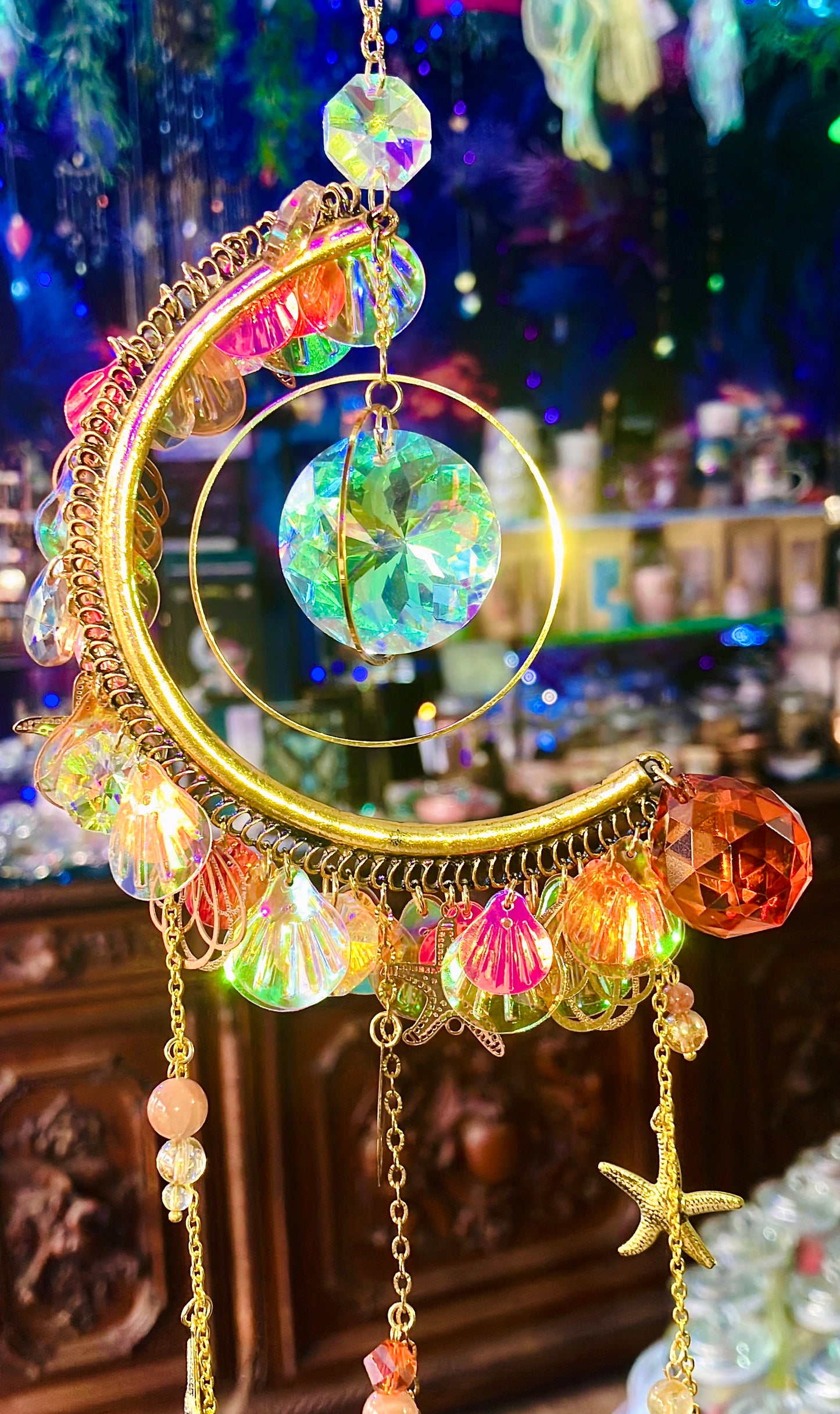 Rainbow half moon calming purity