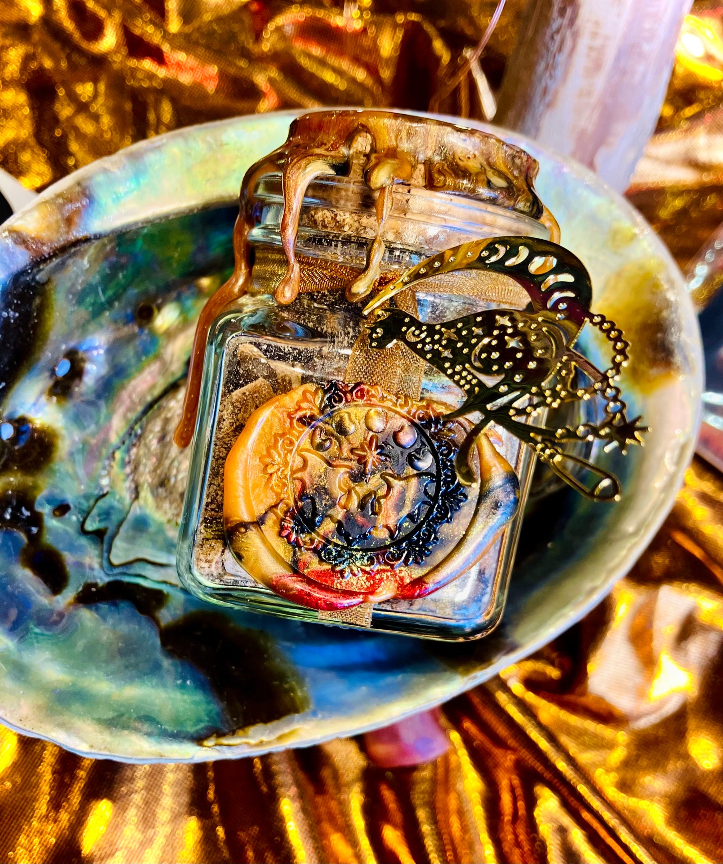 bottle of ritual incense