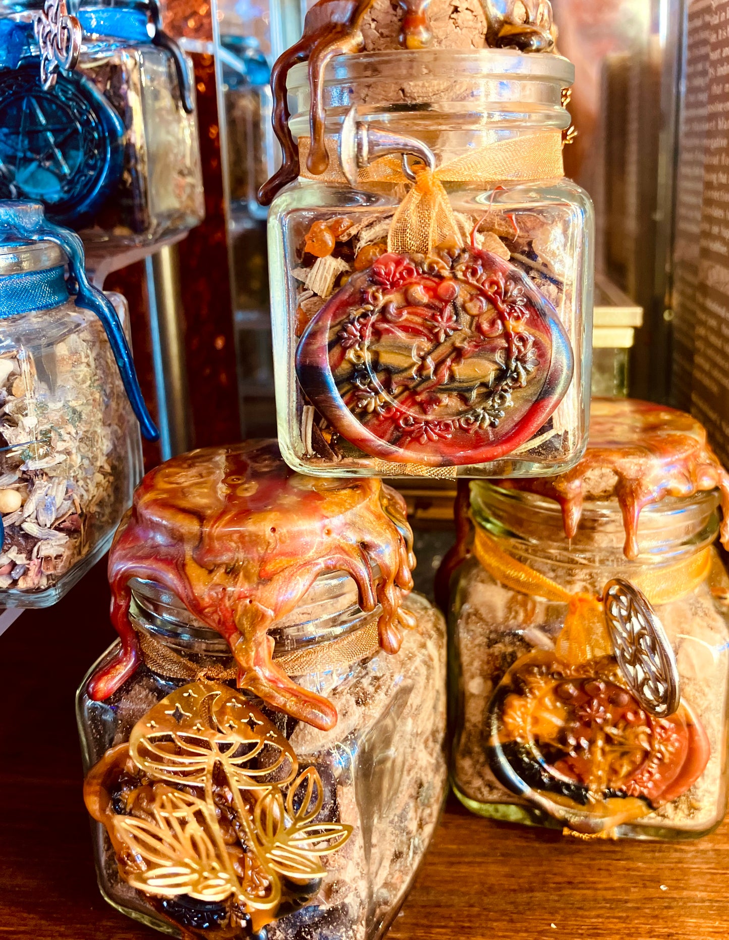 bottle of ritual incense