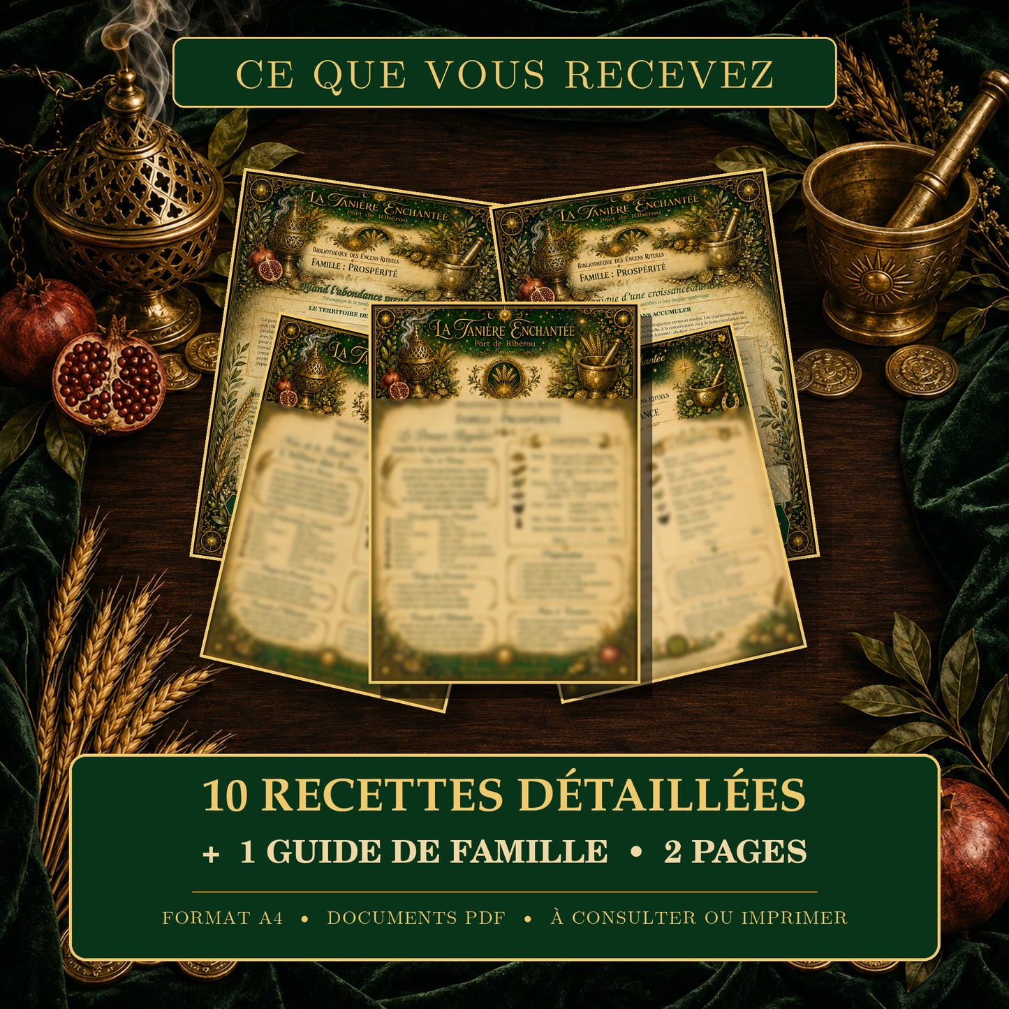Recette Encens rituel - Famille Prospérité