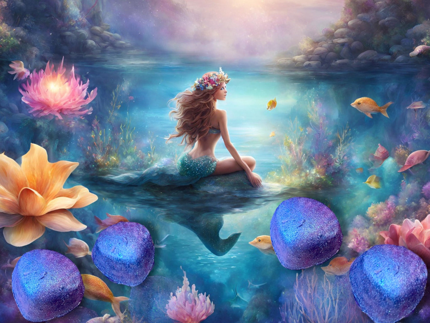 Mermaid scented wax