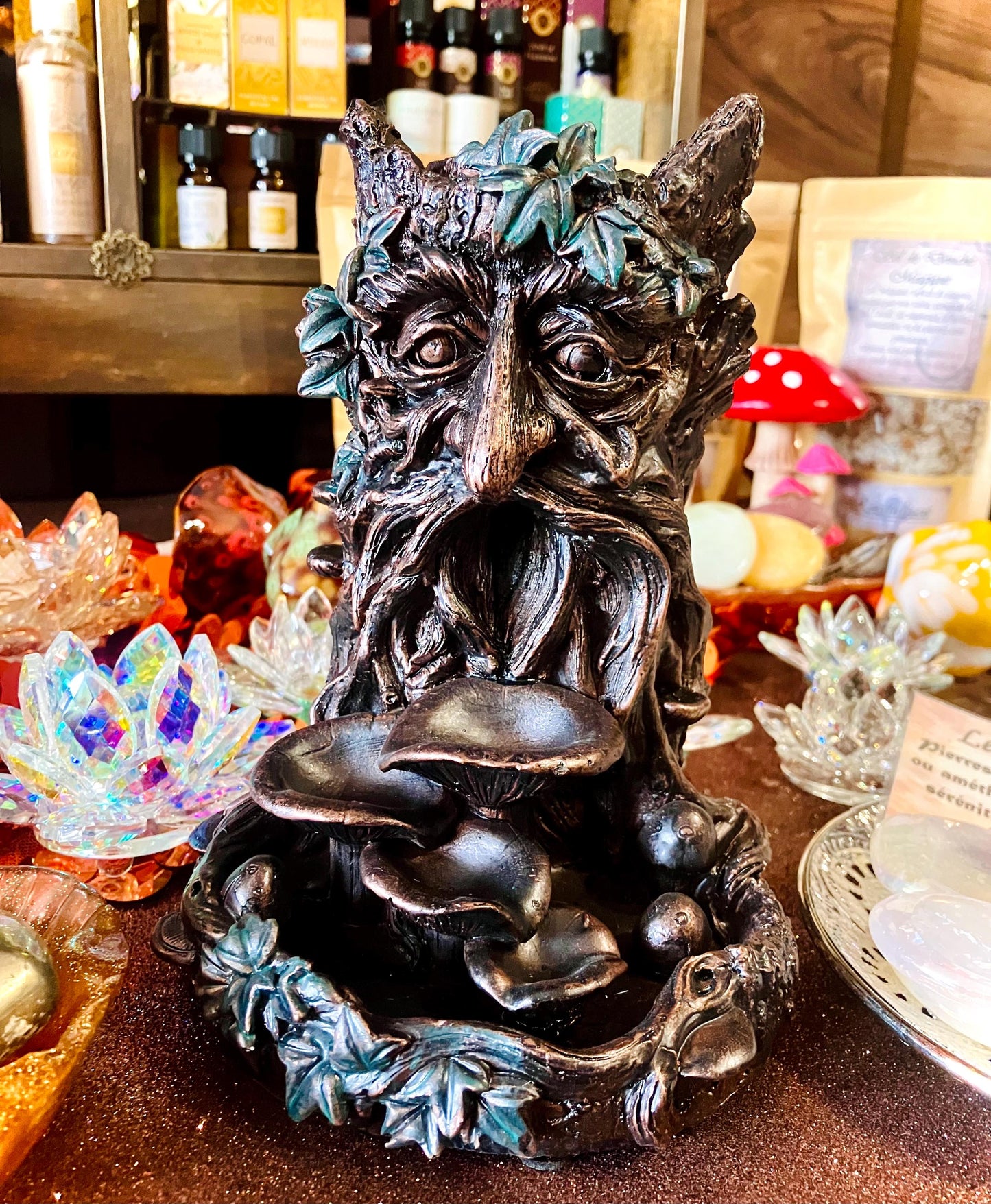 Nature spirit backflow incense burner