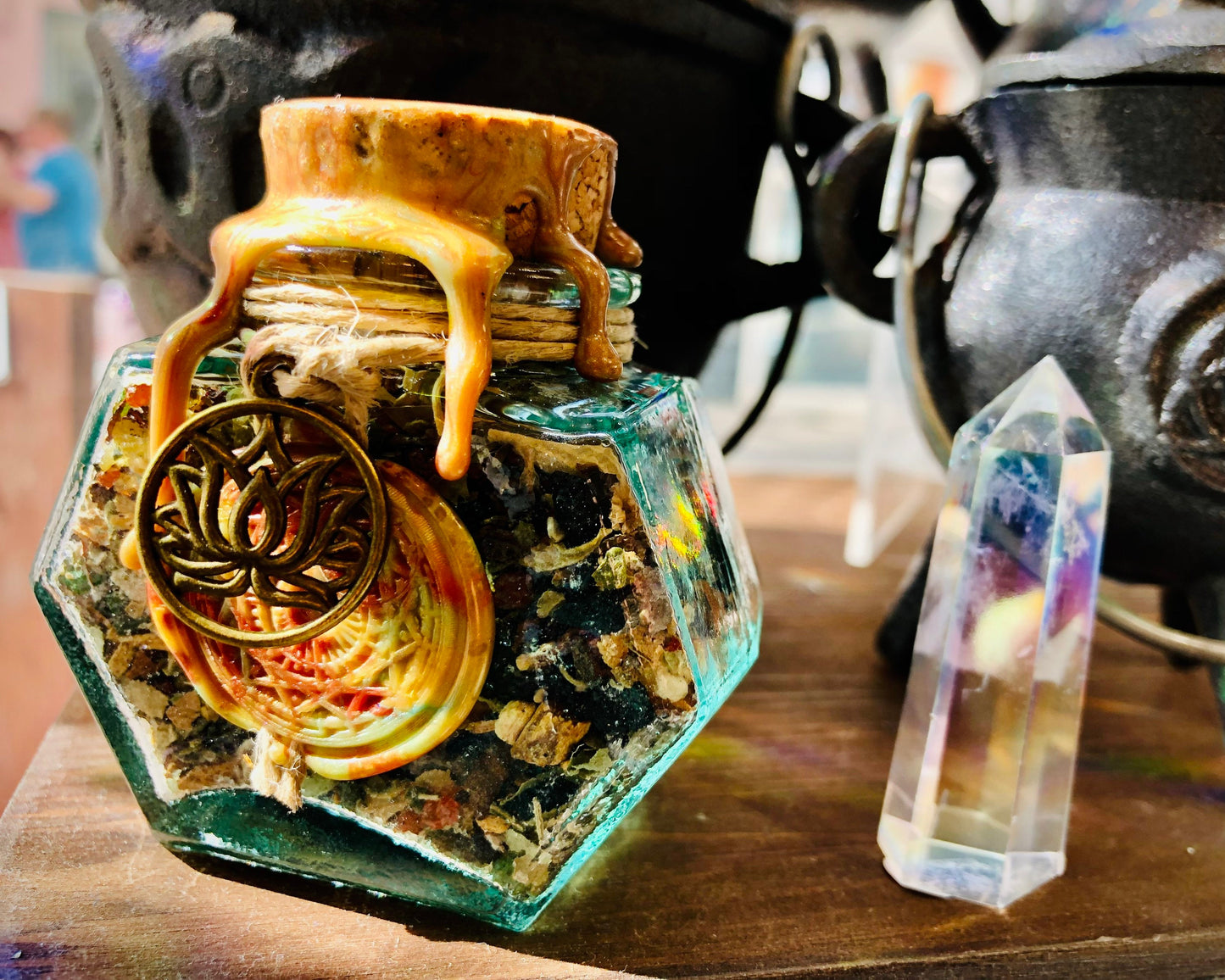 bottle of ritual incense