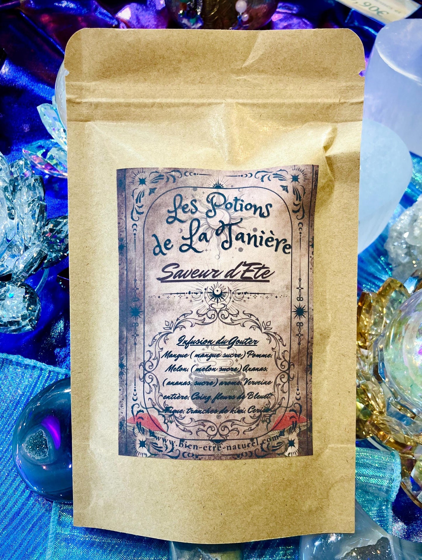 Summer Flavor Herbal Tea: Mango, Apple, Melon, Pineapple, Verbena, Kiwi