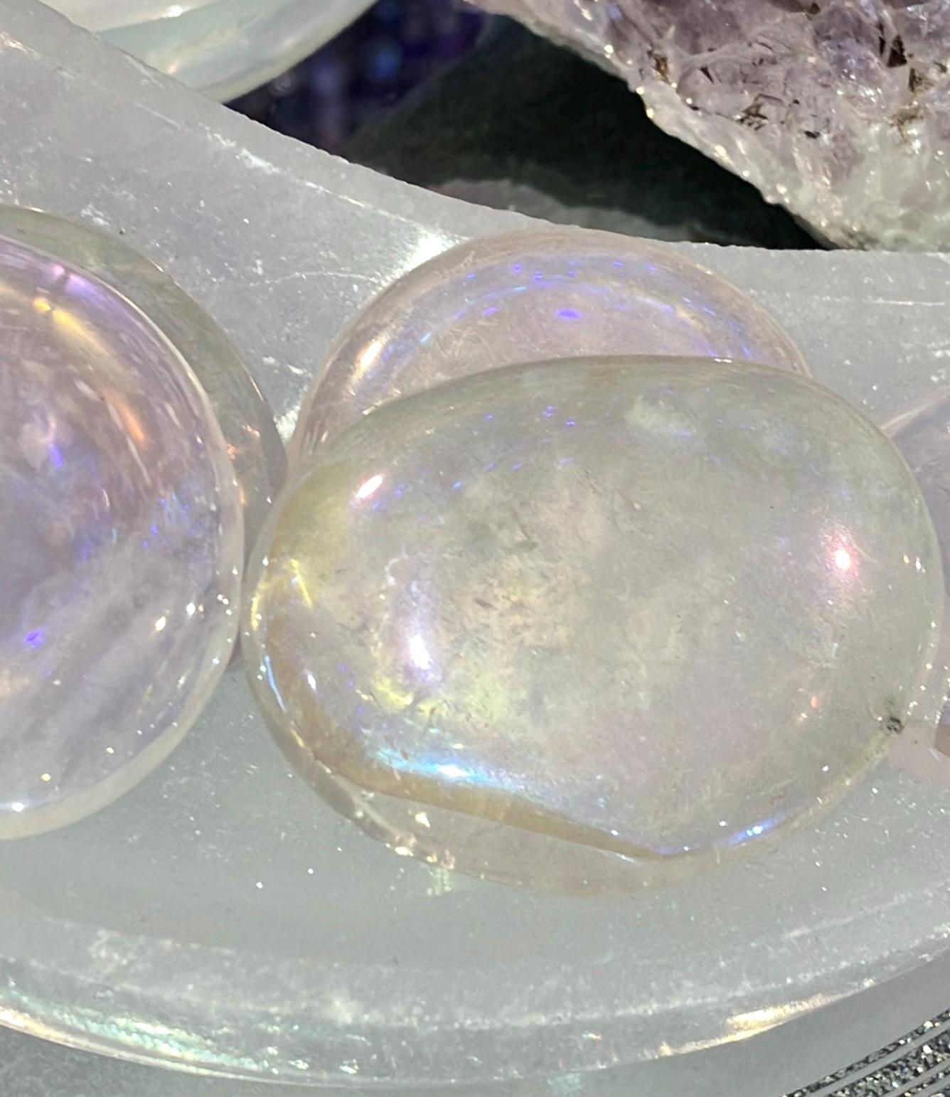 Angel aura crystal pebble