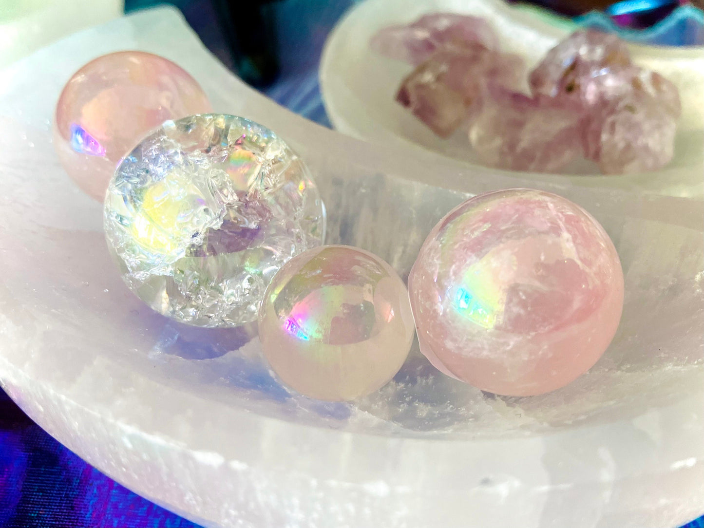 Aura Angel Cracked Crystal Sphere