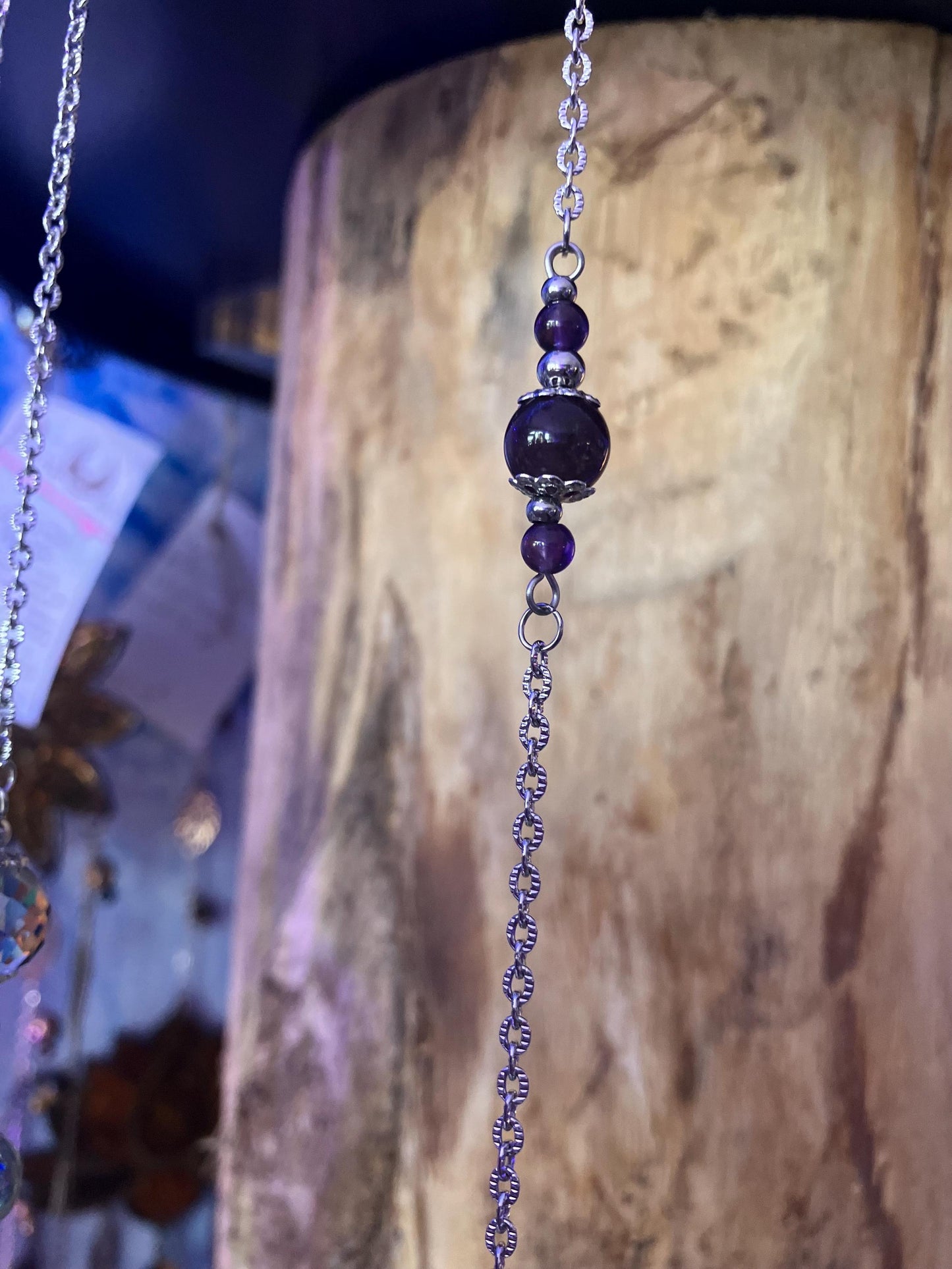 Iolite point pendulum