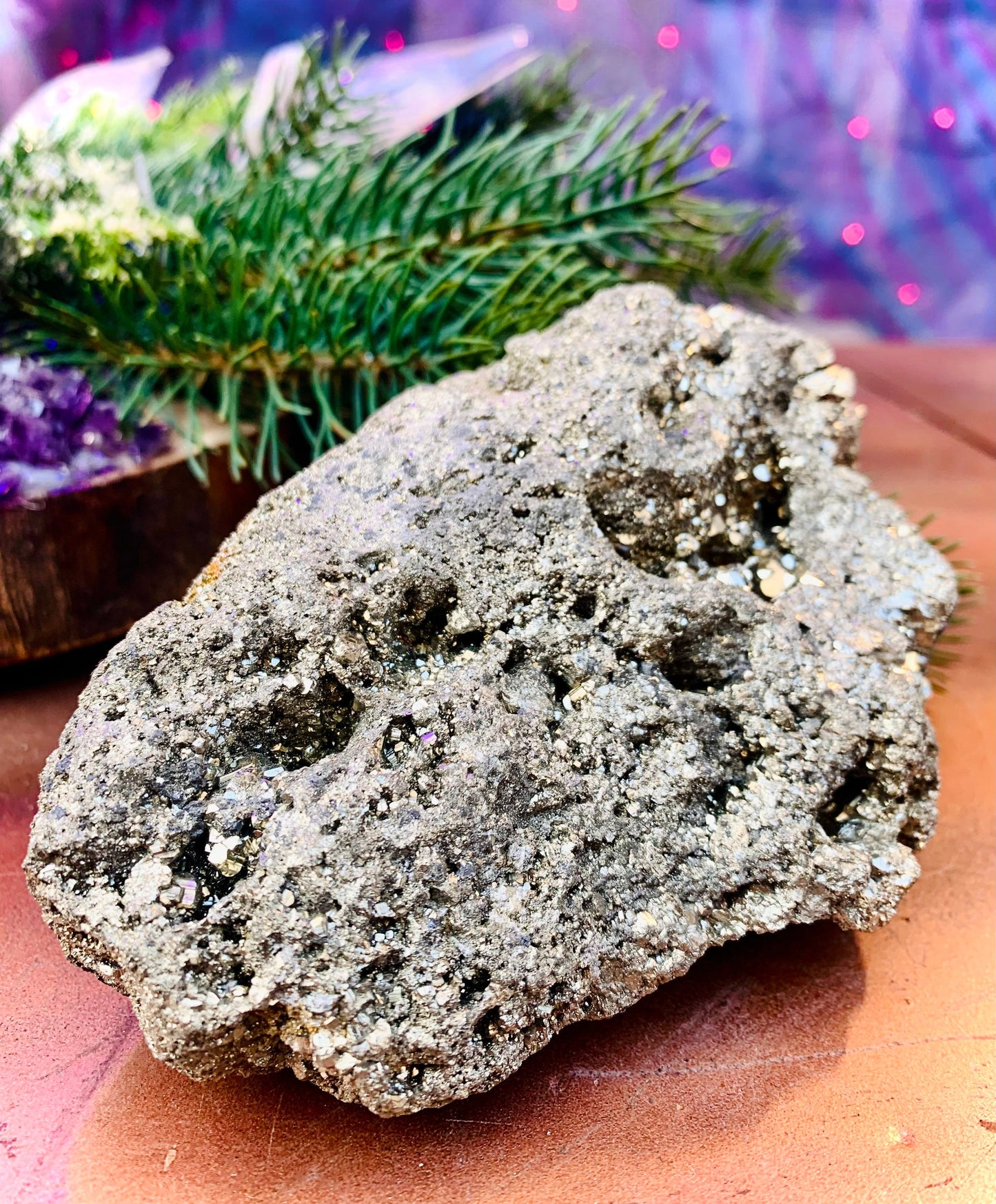 Huge raw pyrite