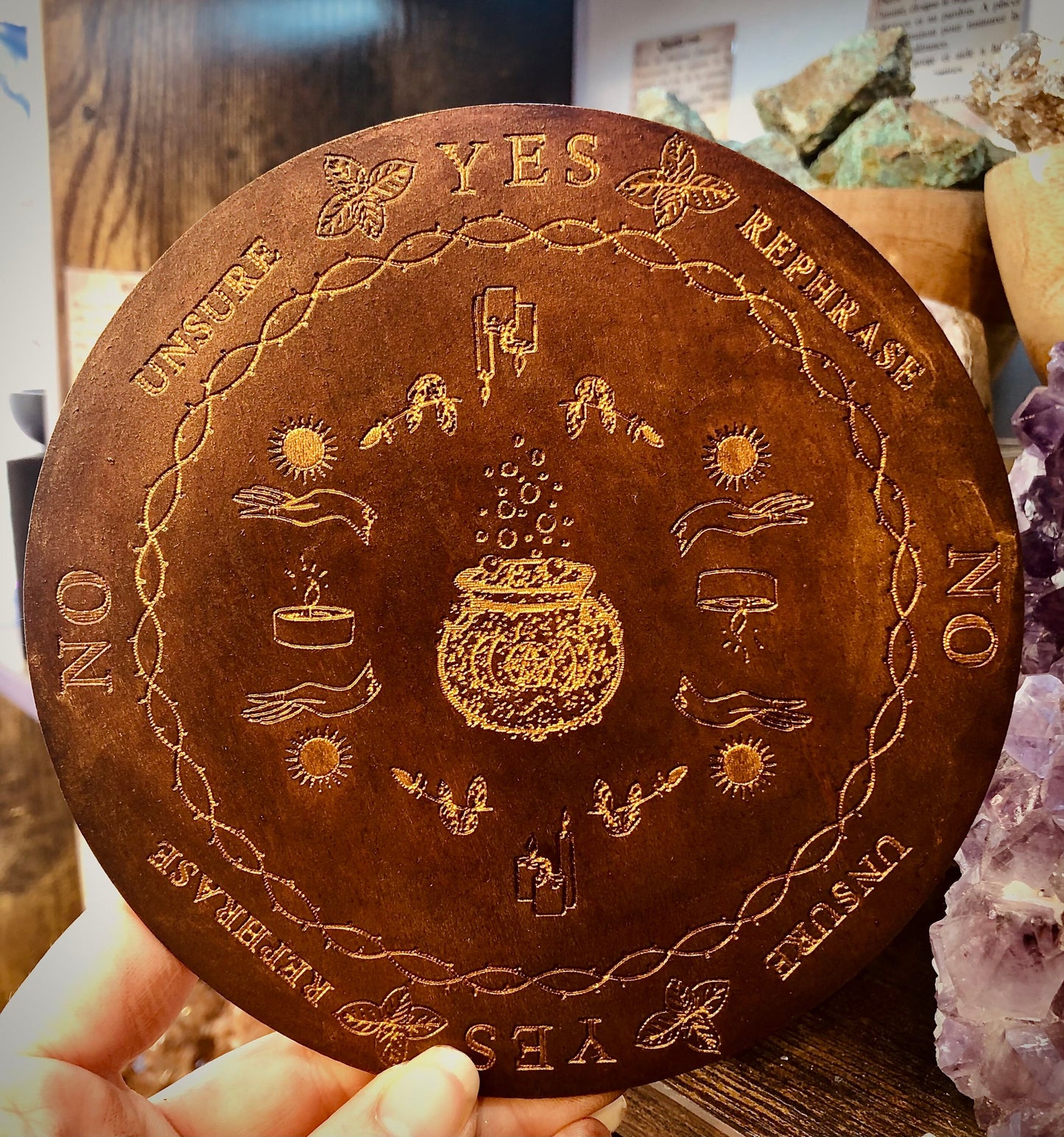 Wiccan pendulum board