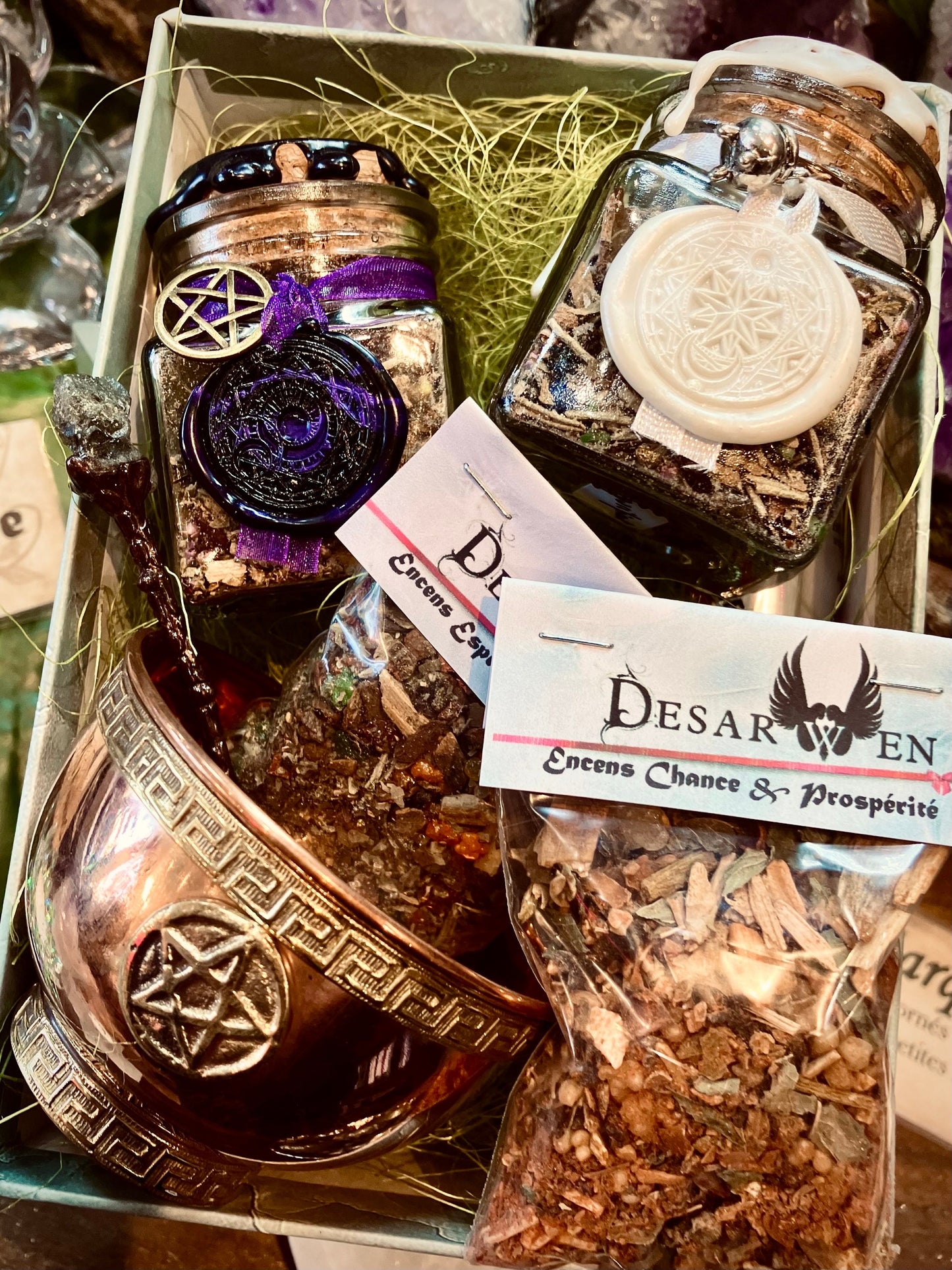 Green magic ritual kit