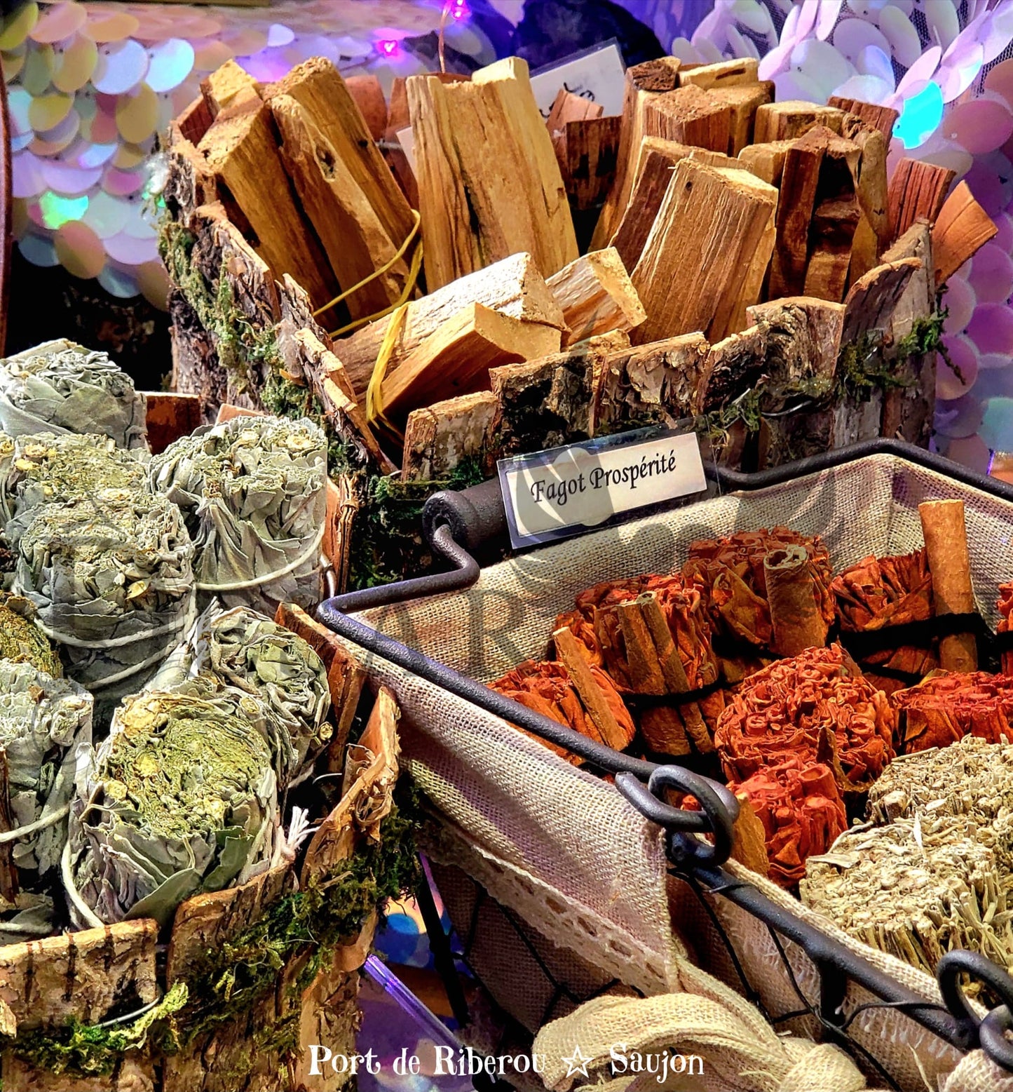 Blue sage bundle infused with patchouli purification protection