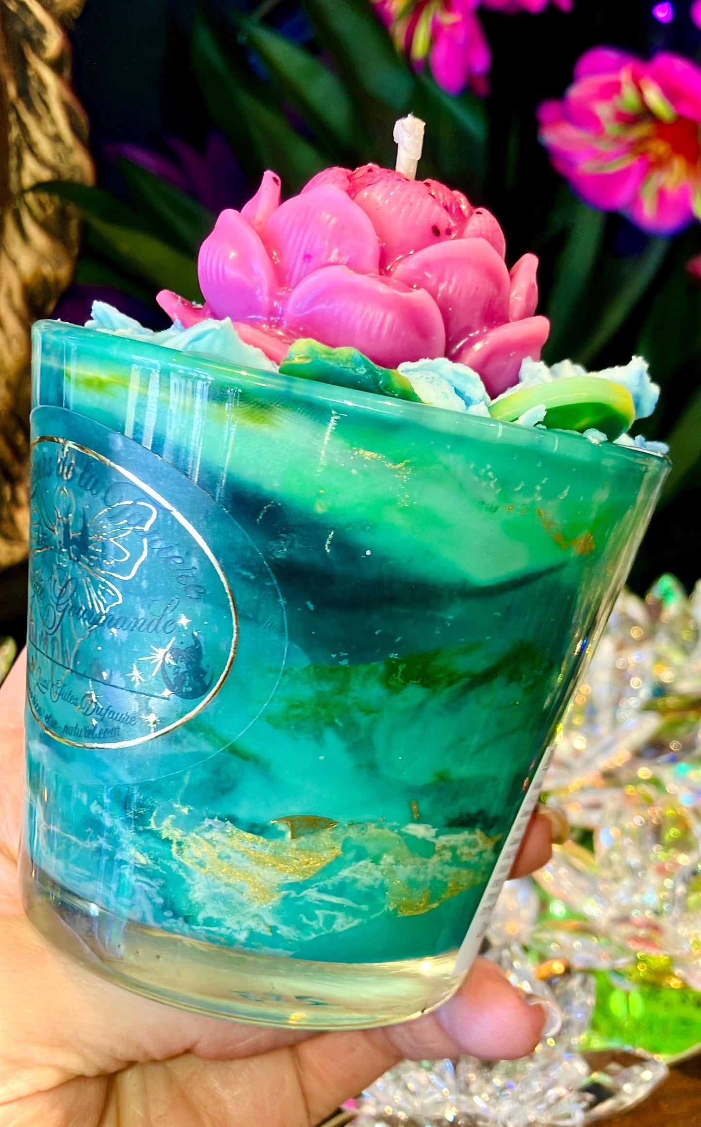 Nymphea candle, aquatic floral scent, size M