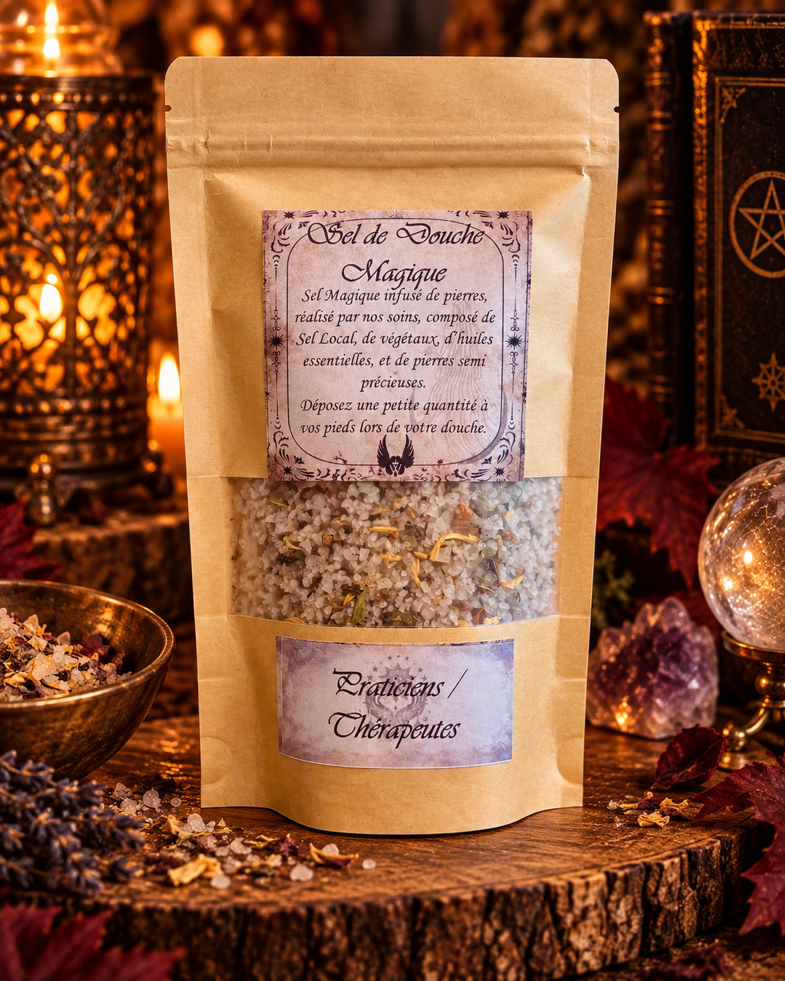 Sel rituel de douche Thérapeutes et praticiens Desarwen