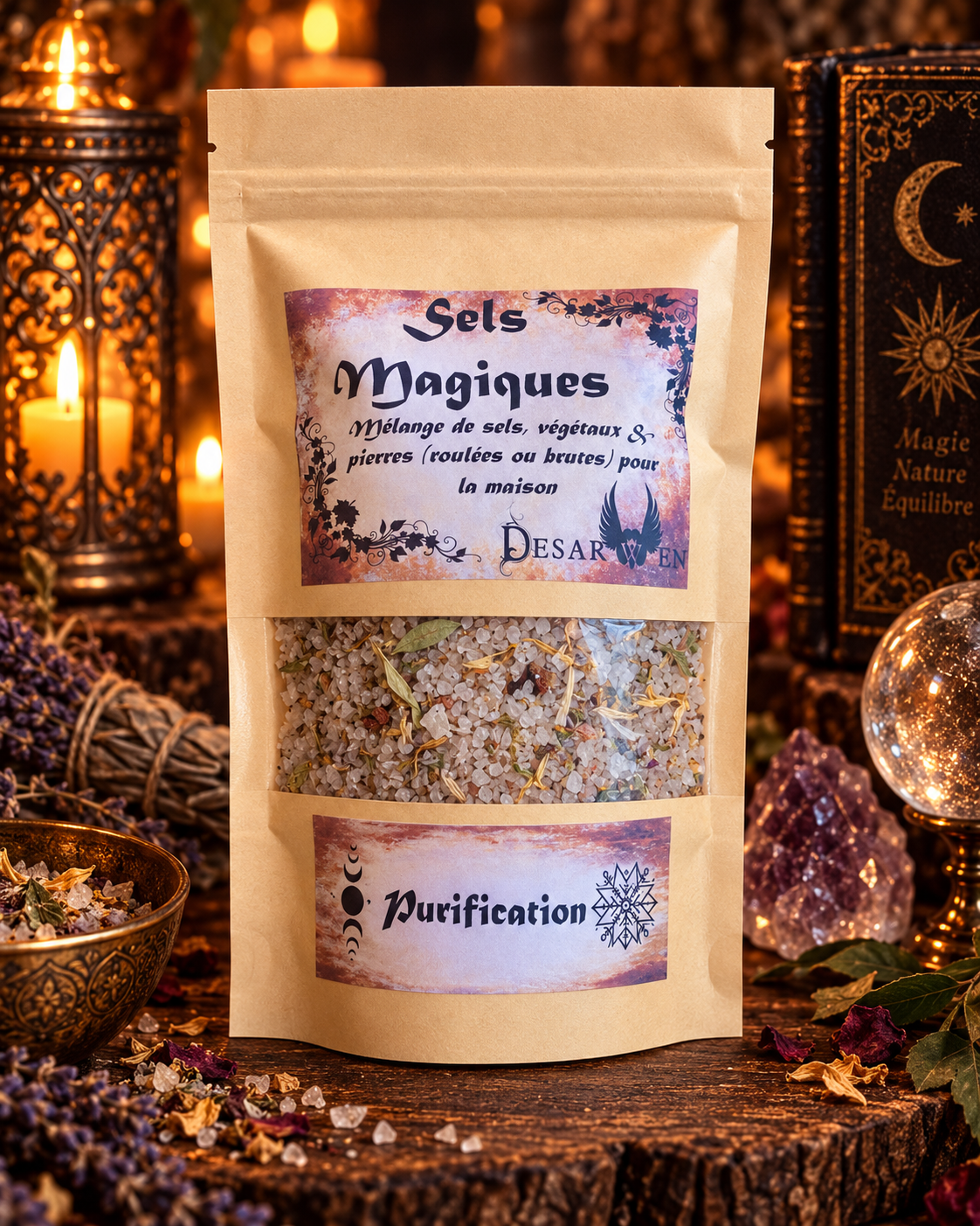 Sels magiques d'environnement Purification Desarwen