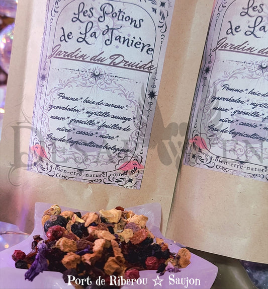 Herbal tea Cleopatra's potion date verbena passionflower guarana rose petal